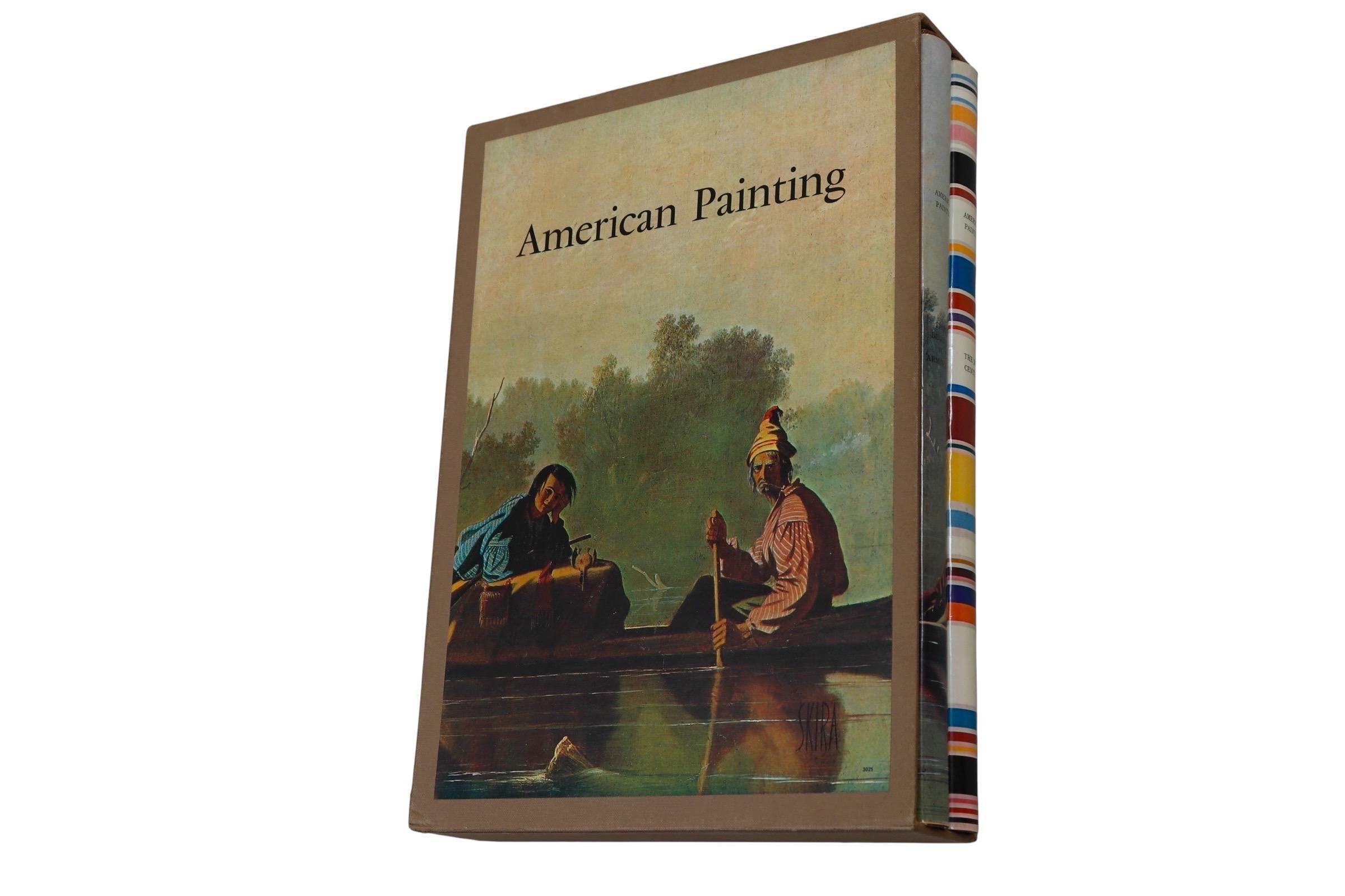 American Painting, a boxed set of two books. American Painting, from it's beginning to the armory show by Jules David Prown, and American Painting, the twentieth century by Barbara Rose. Hardcover books with dustjackets. Published by The World