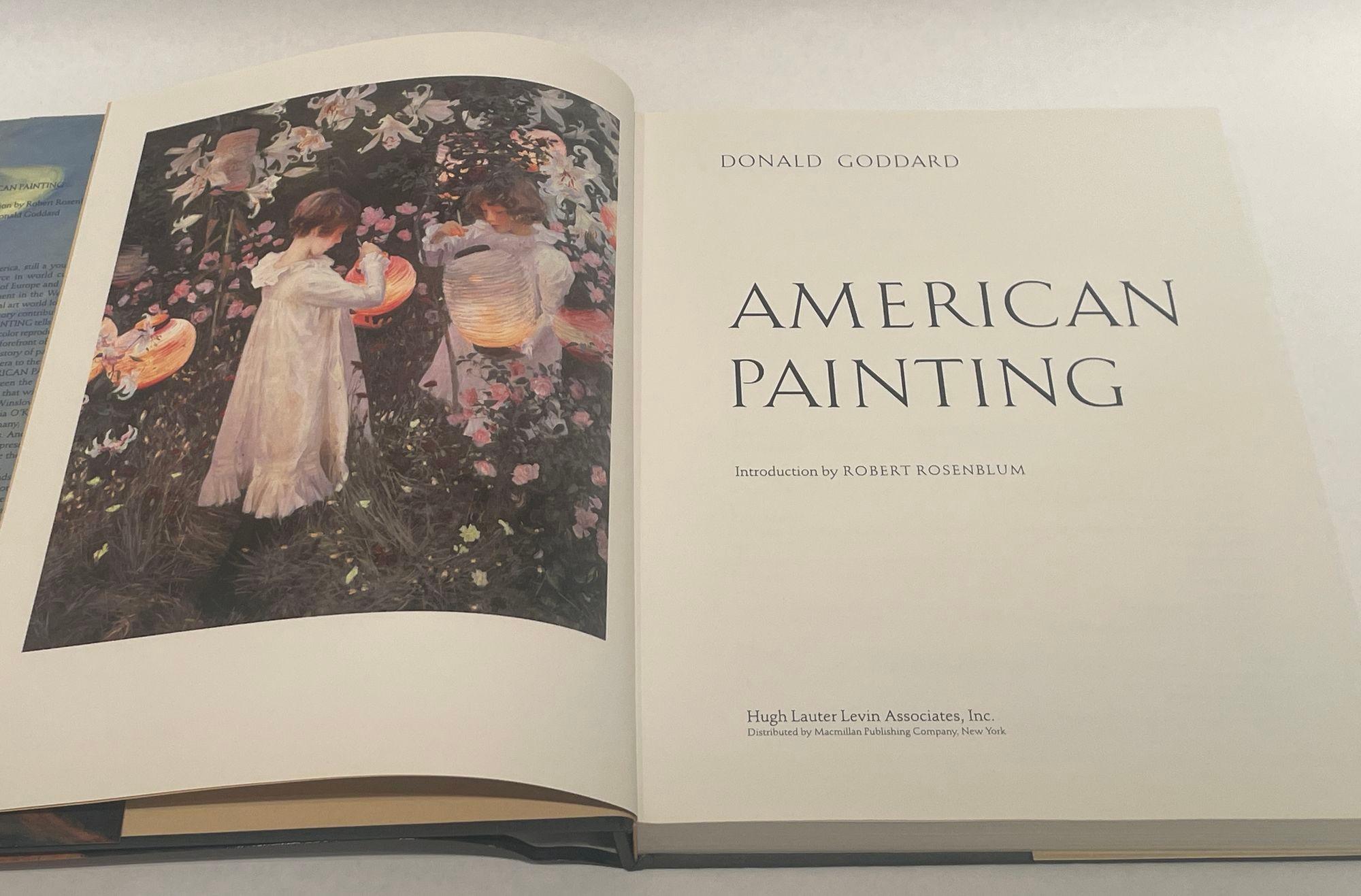 Paper American Painting by Donald Goddard Hardcover Book 1990 For Sale