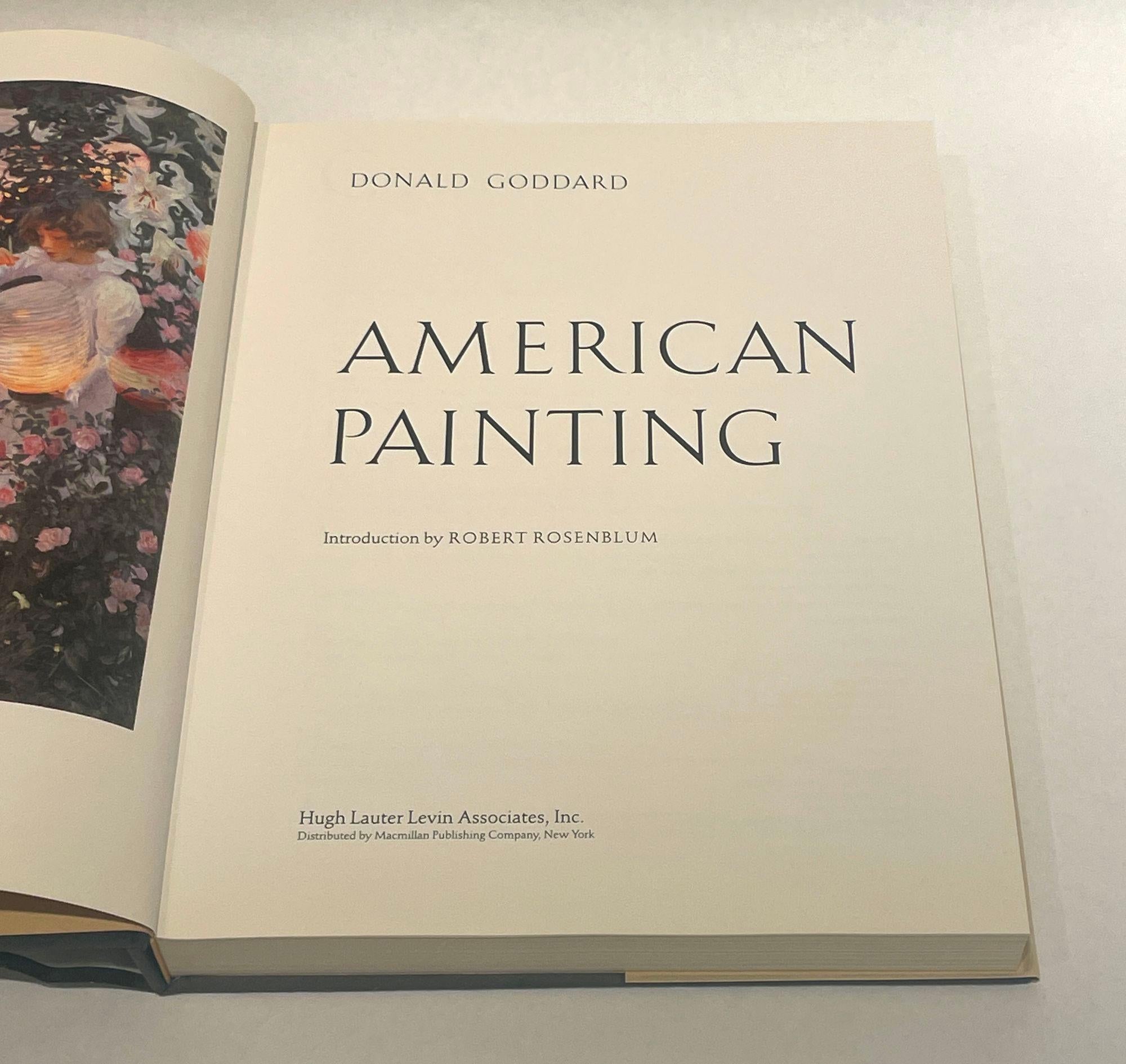 American Painting by Donald Goddard Hardcover Book 1990 For Sale 1