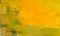 American Painting, "Sail Boats" Signed Jean Kalisch '1960-1970' Oil on Canvas