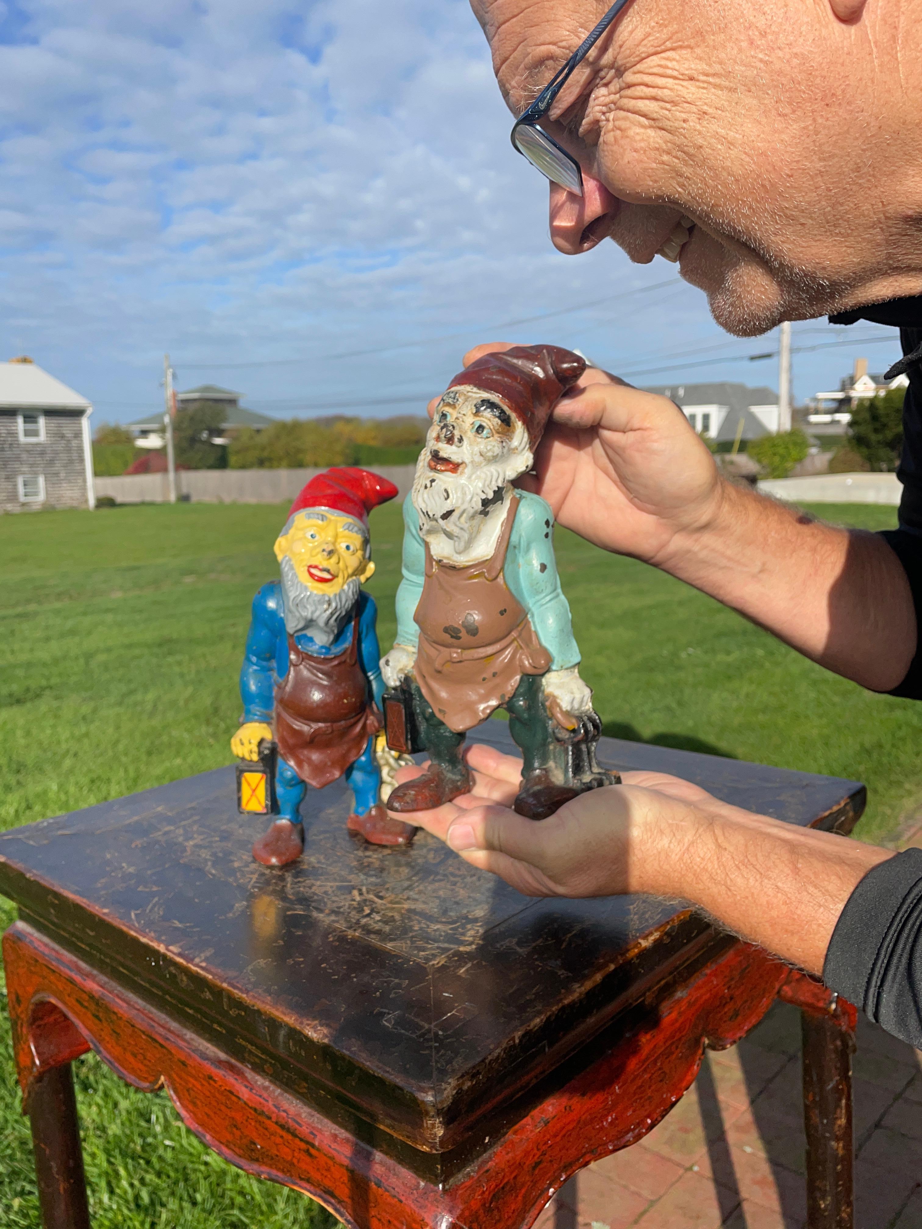 Nostalgic opportunity

America's friendly gnomes- a rare pair (2) of Happy Garden Legends 