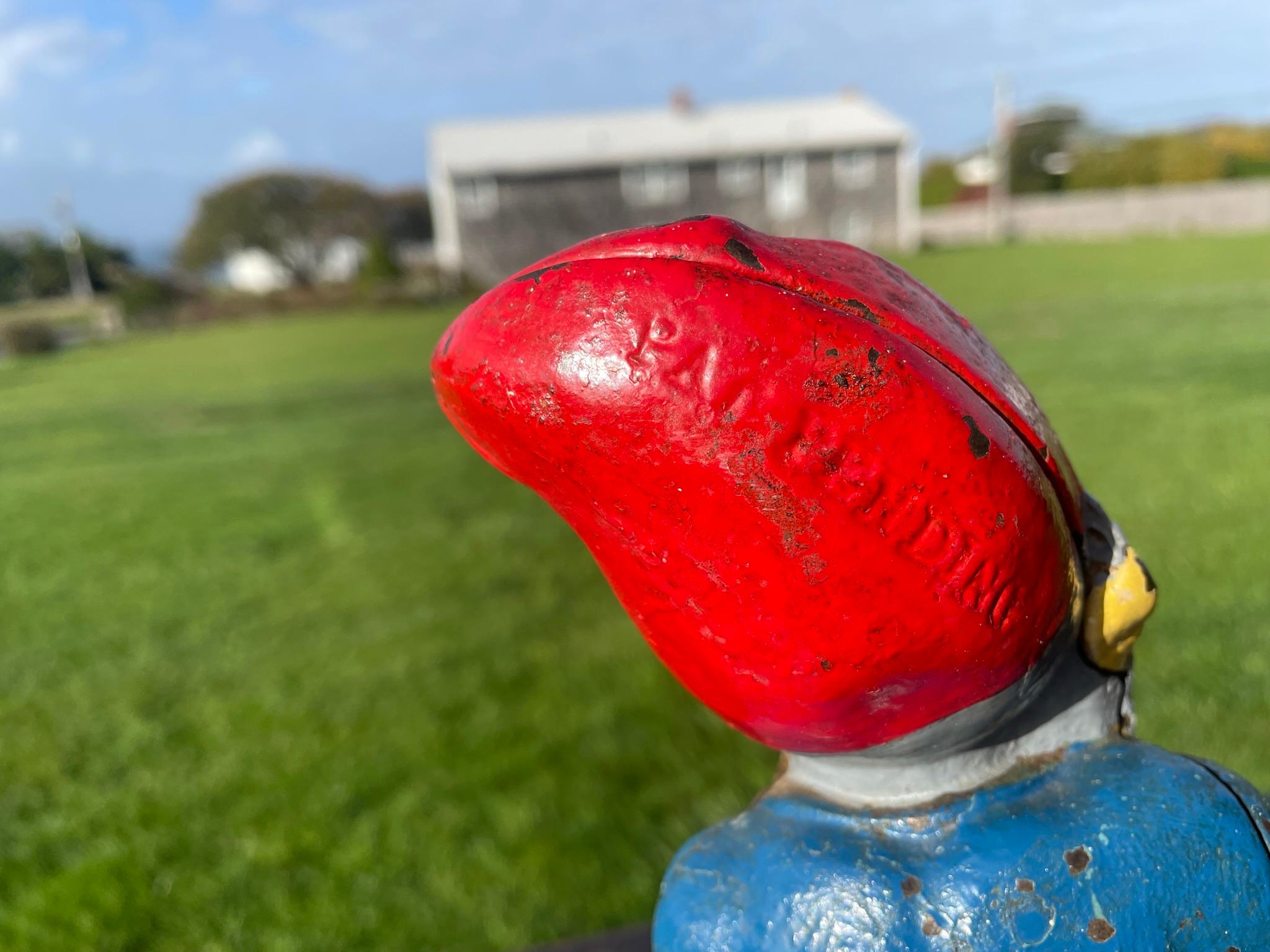 Paire de Gnomes de jardin américains de bonne chance - Gardiens de jardin - Porte-clés en vente 2