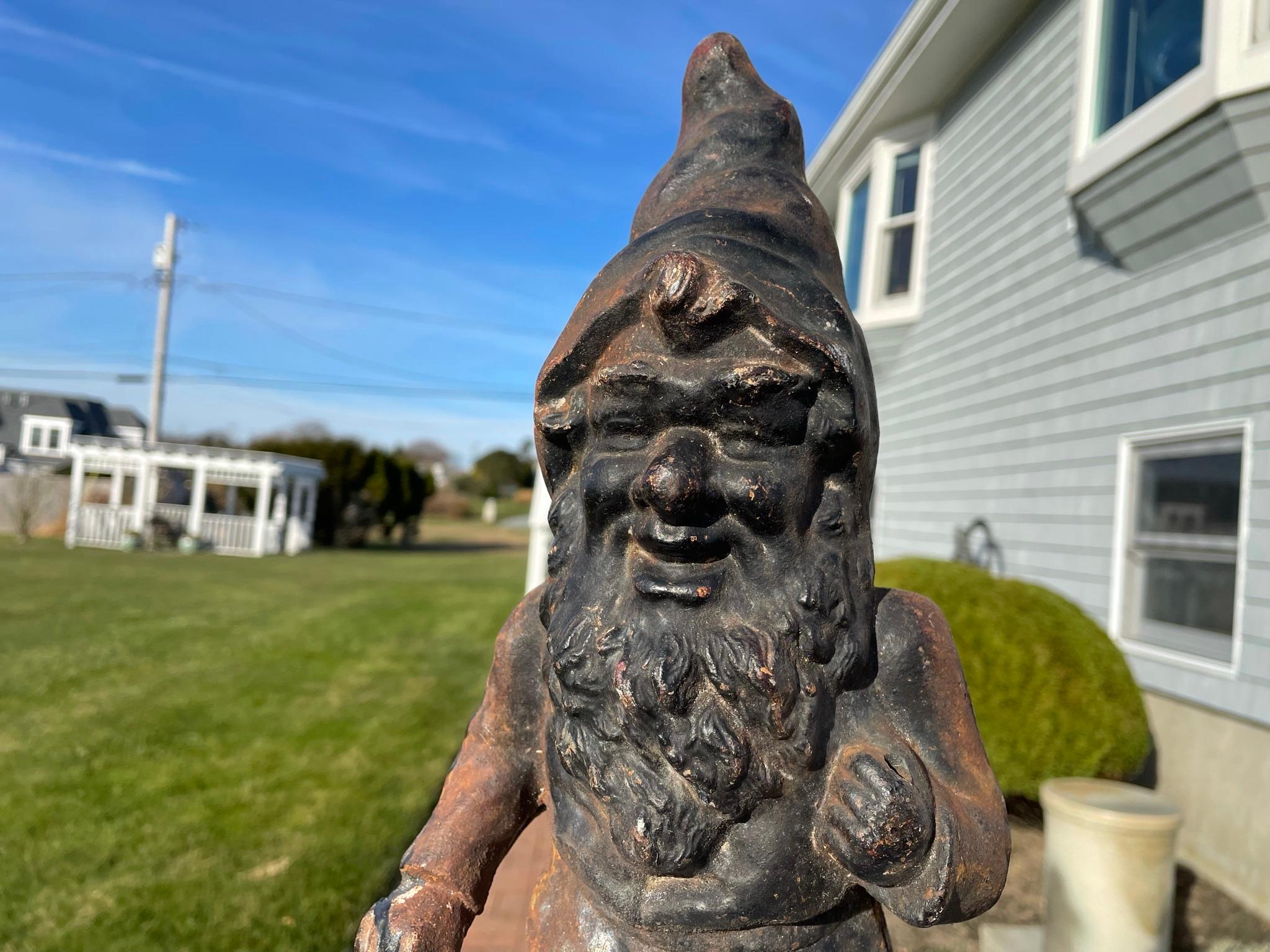 American Pair Garden Gnomes Good Luck Legendary Sculptures 3