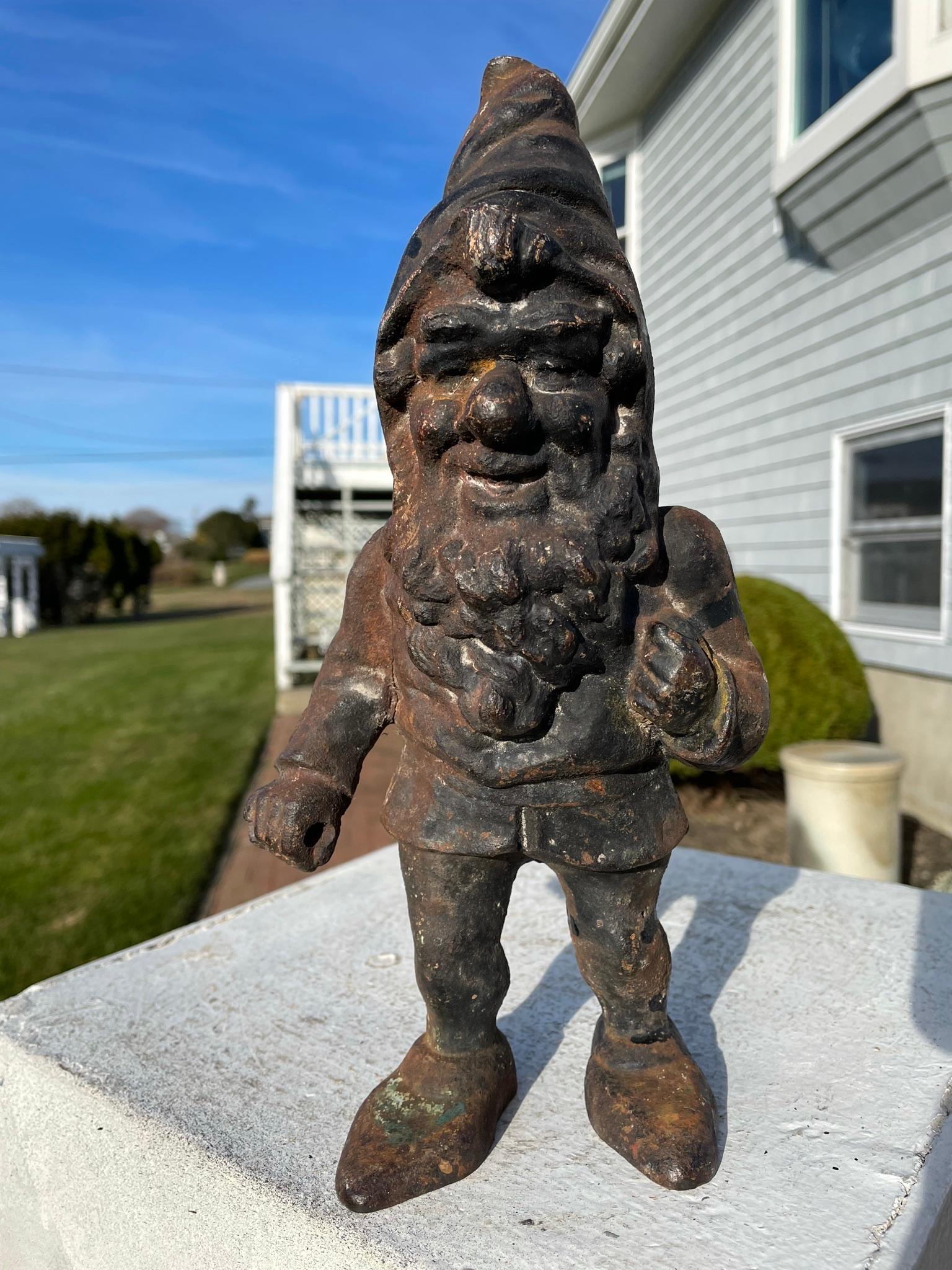 American Pair Garden Gnomes Good Luck Legendary Sculptures 4