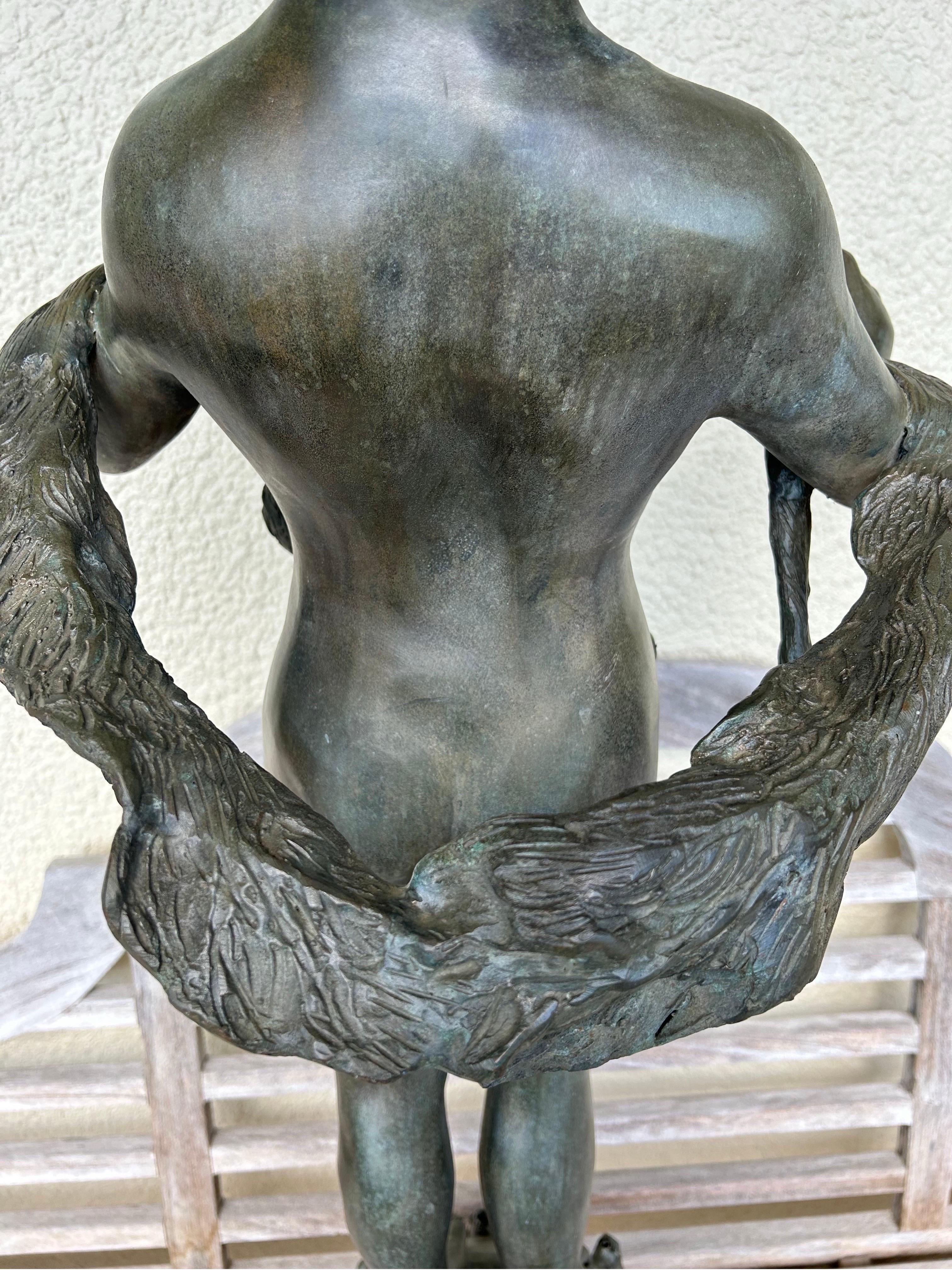 Amerikanisch  Pan des Rohallion-Bronzebrunnens im Angebot 12