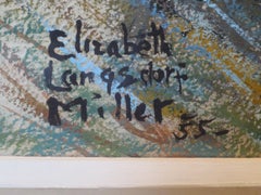 American Pastel of Boy by Elizabeth Langsdorf Miller, Signed, circa 1955