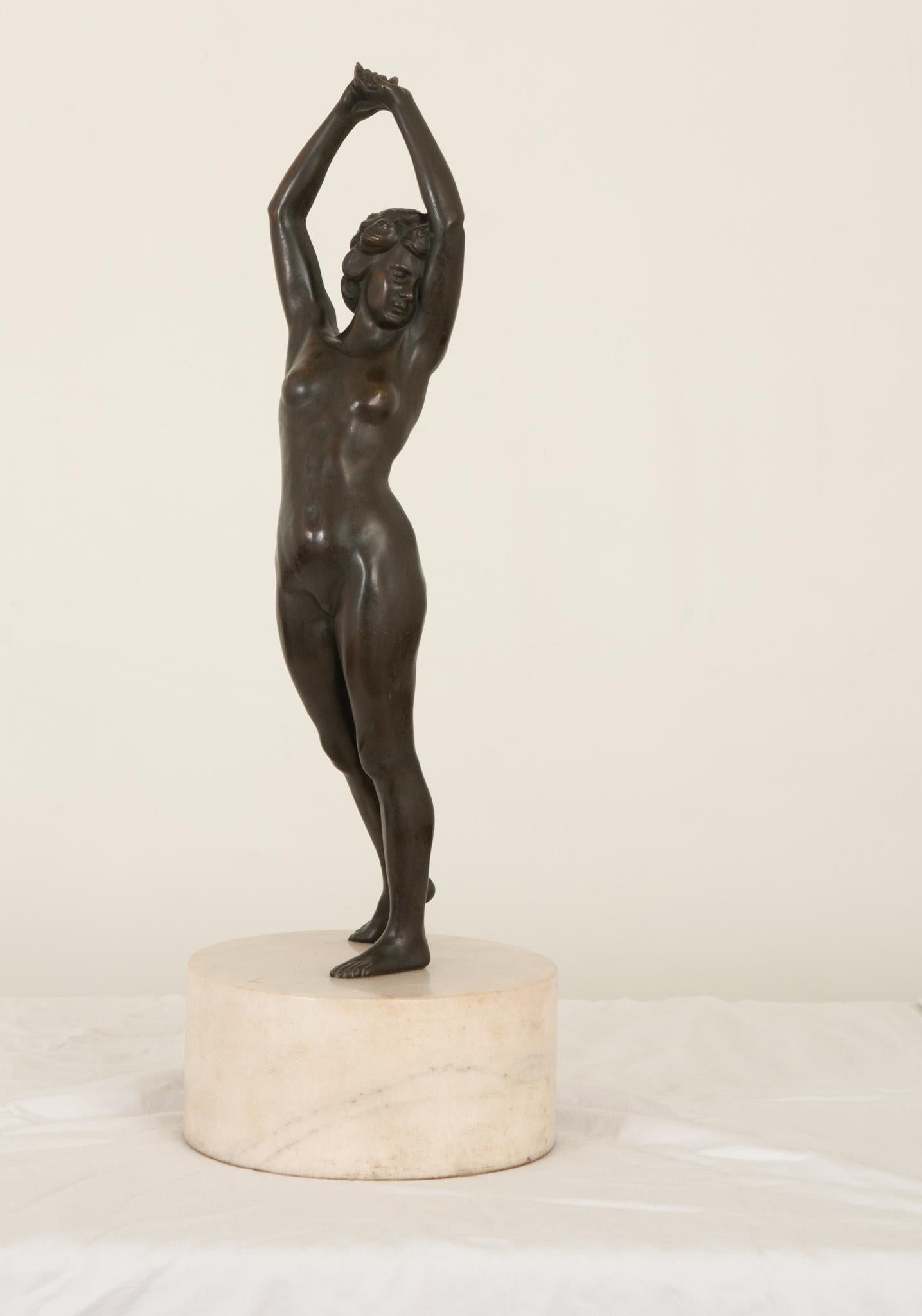 Other American Patinated Bronze of “Greeting the Dawn” For Sale