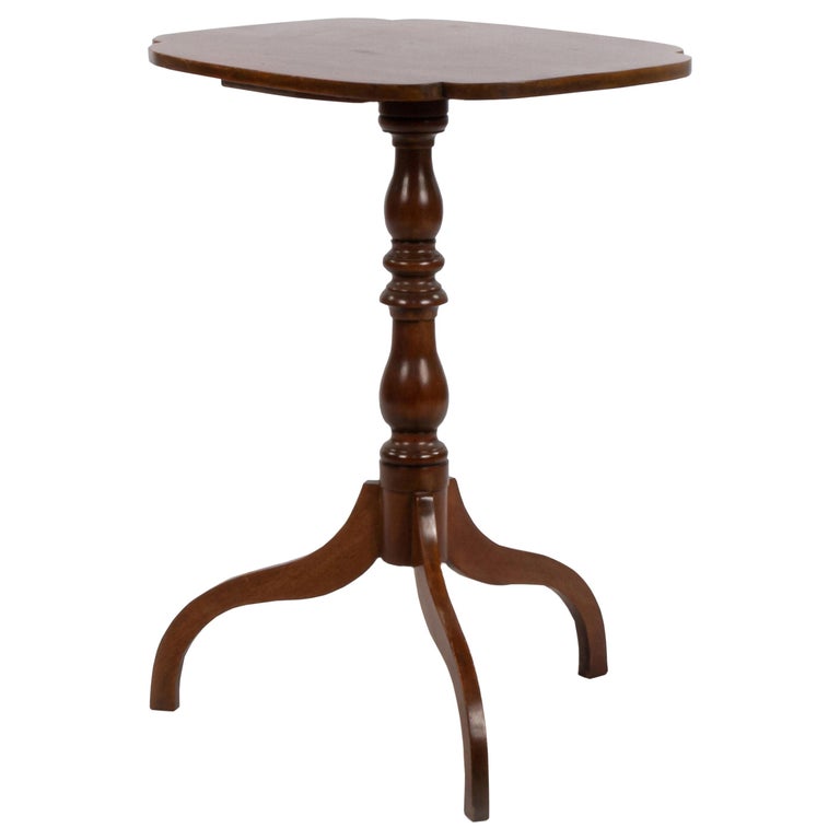American Pedestal Mahogany Tripod Table For Sale at 1stDibs