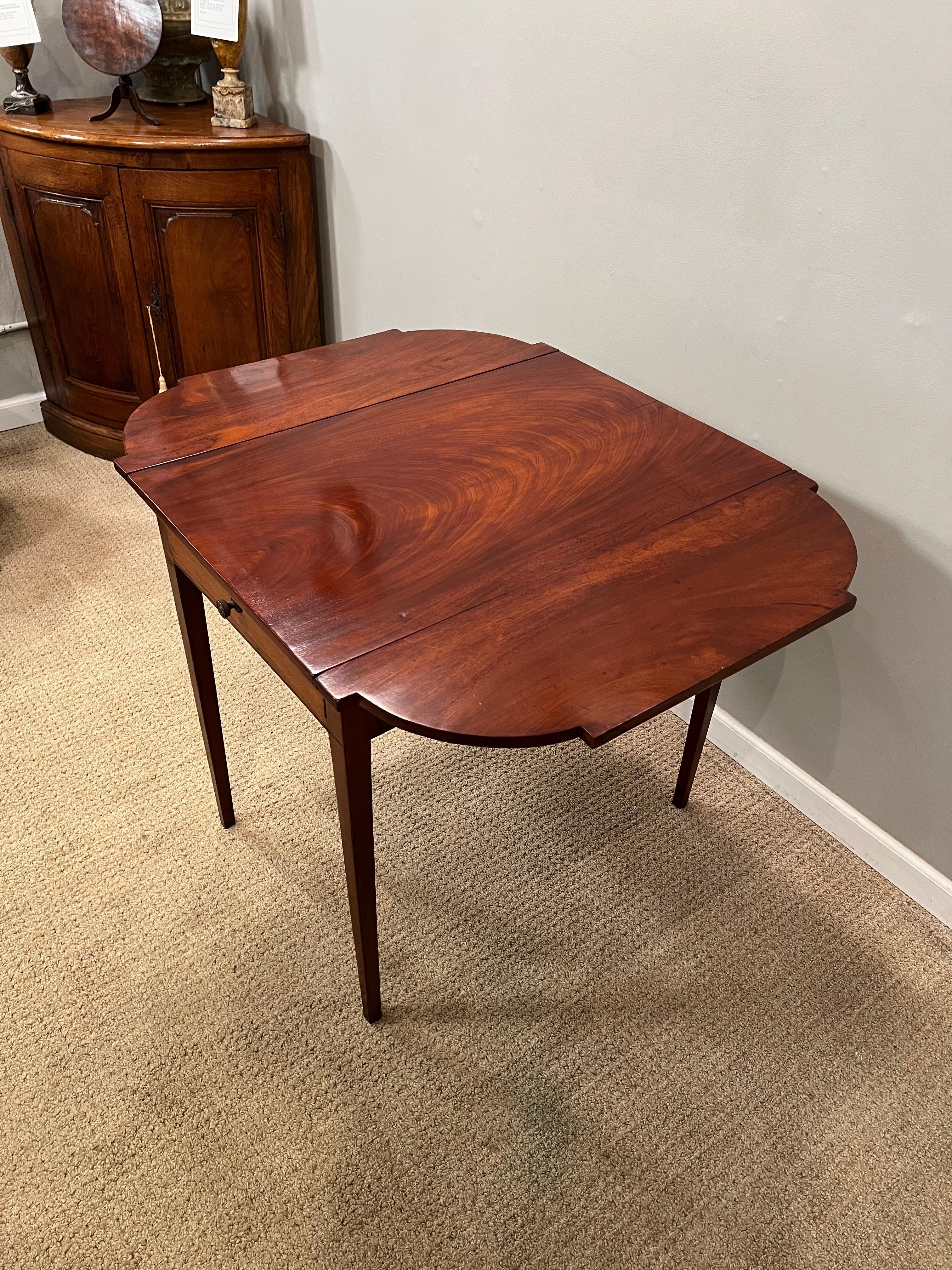 Polished American Pembroke table 