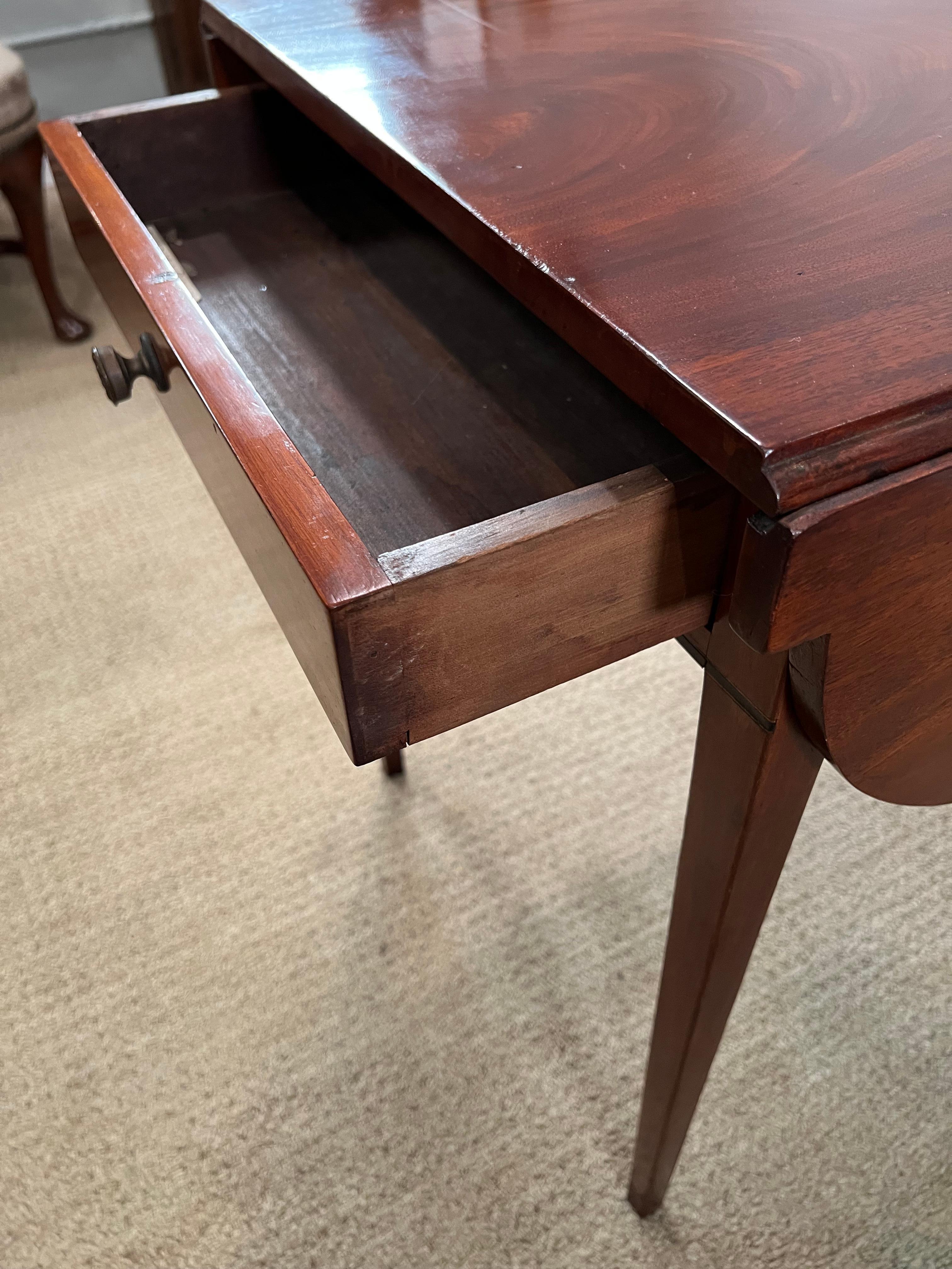 Brass American Pembroke table 