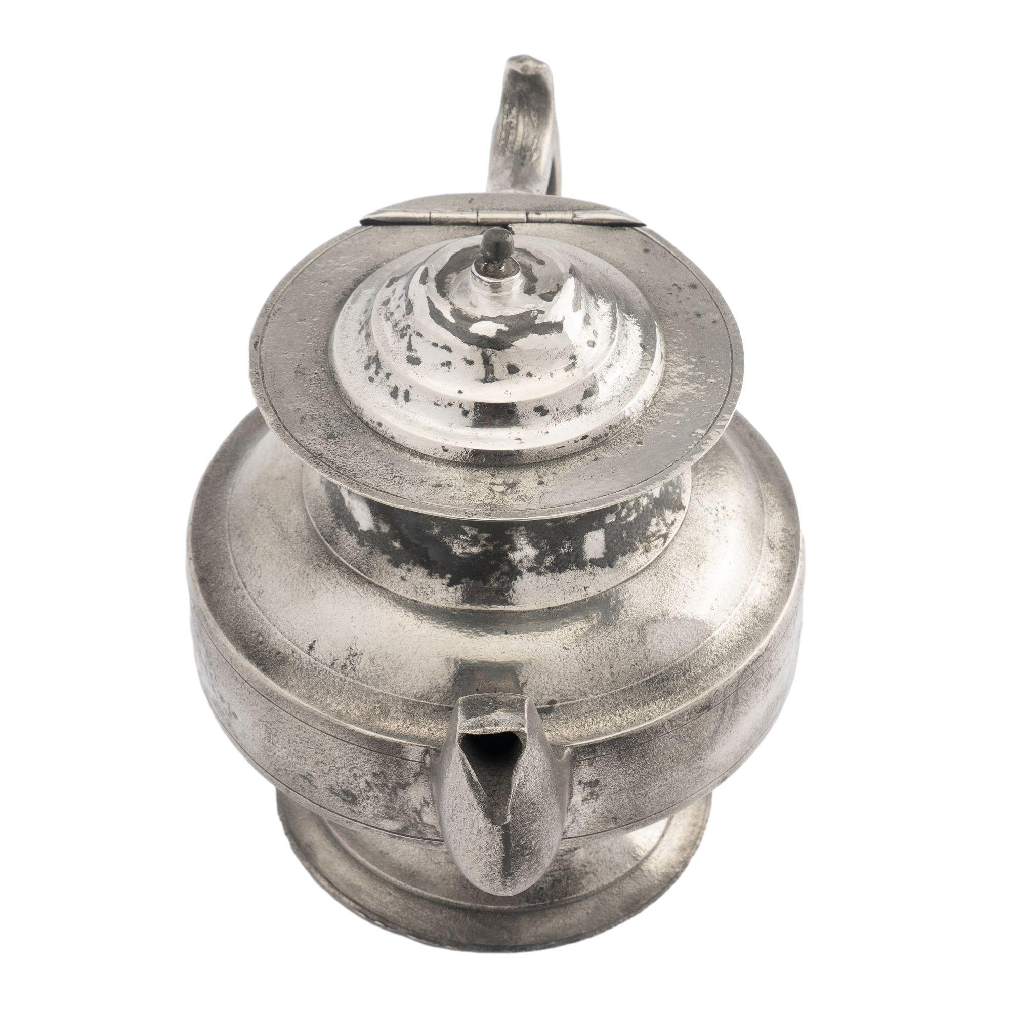American Pewter Tea Pot, 1820 For Sale 5