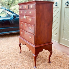 American (Philadelphia) Walnut Chest On Frame With Stocking Feet, Ca. 1750
