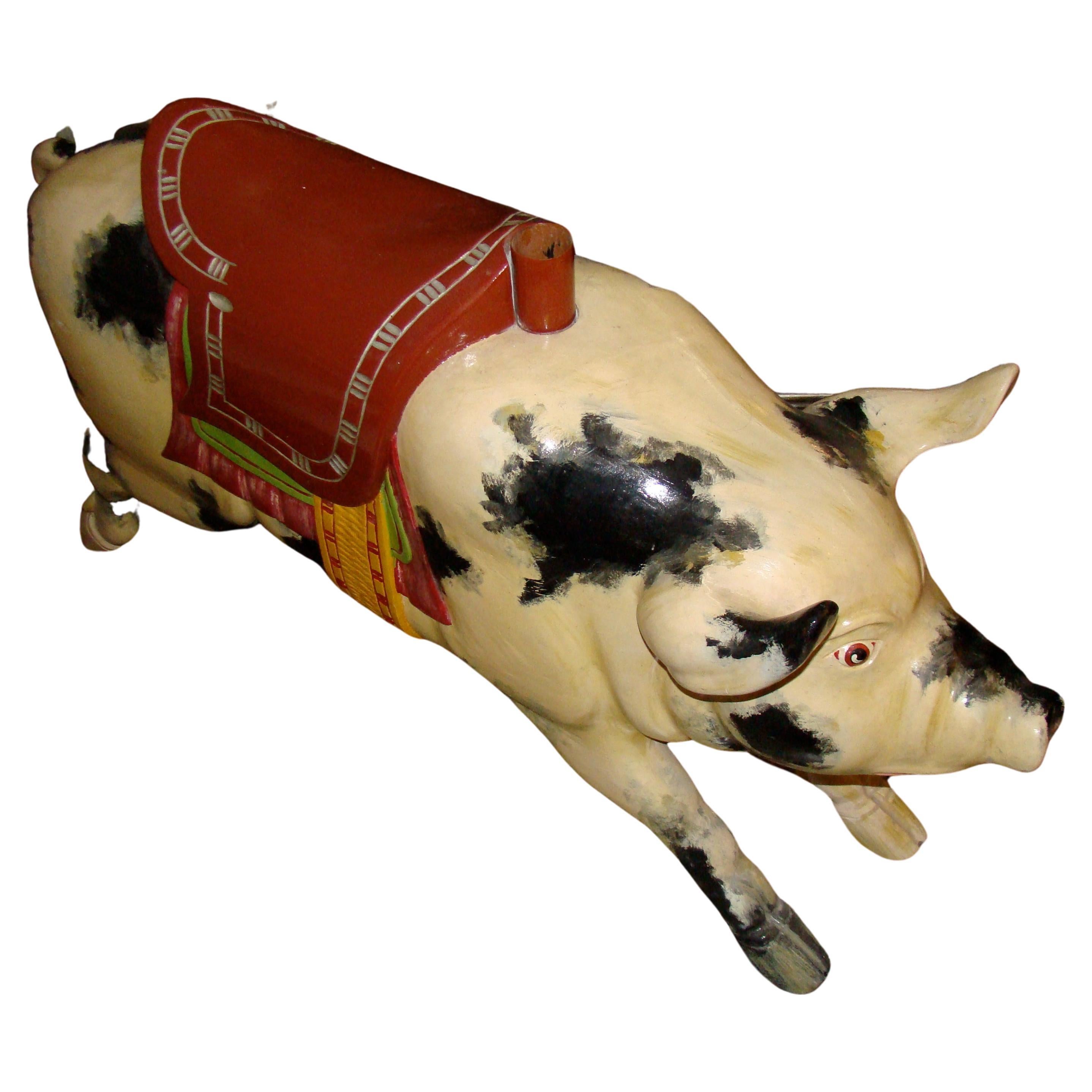 American Pig the Carousel, Art Deco, 1930 For Sale
