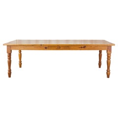 American Pine Country Farmhouse Style Dining Table