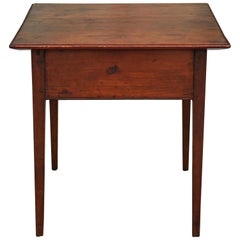 Antique American Pine Work Table, circa 1800