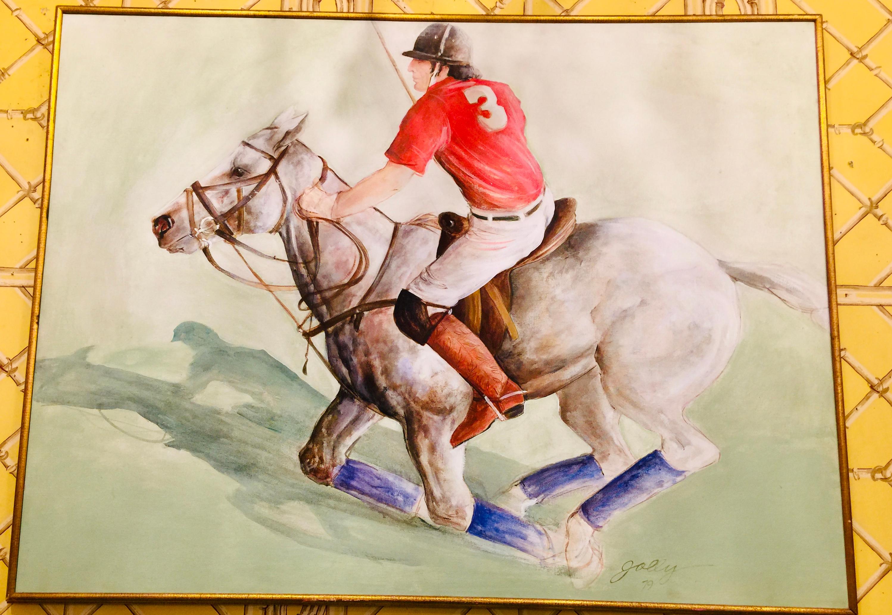 American polo painting
0il on canvas
