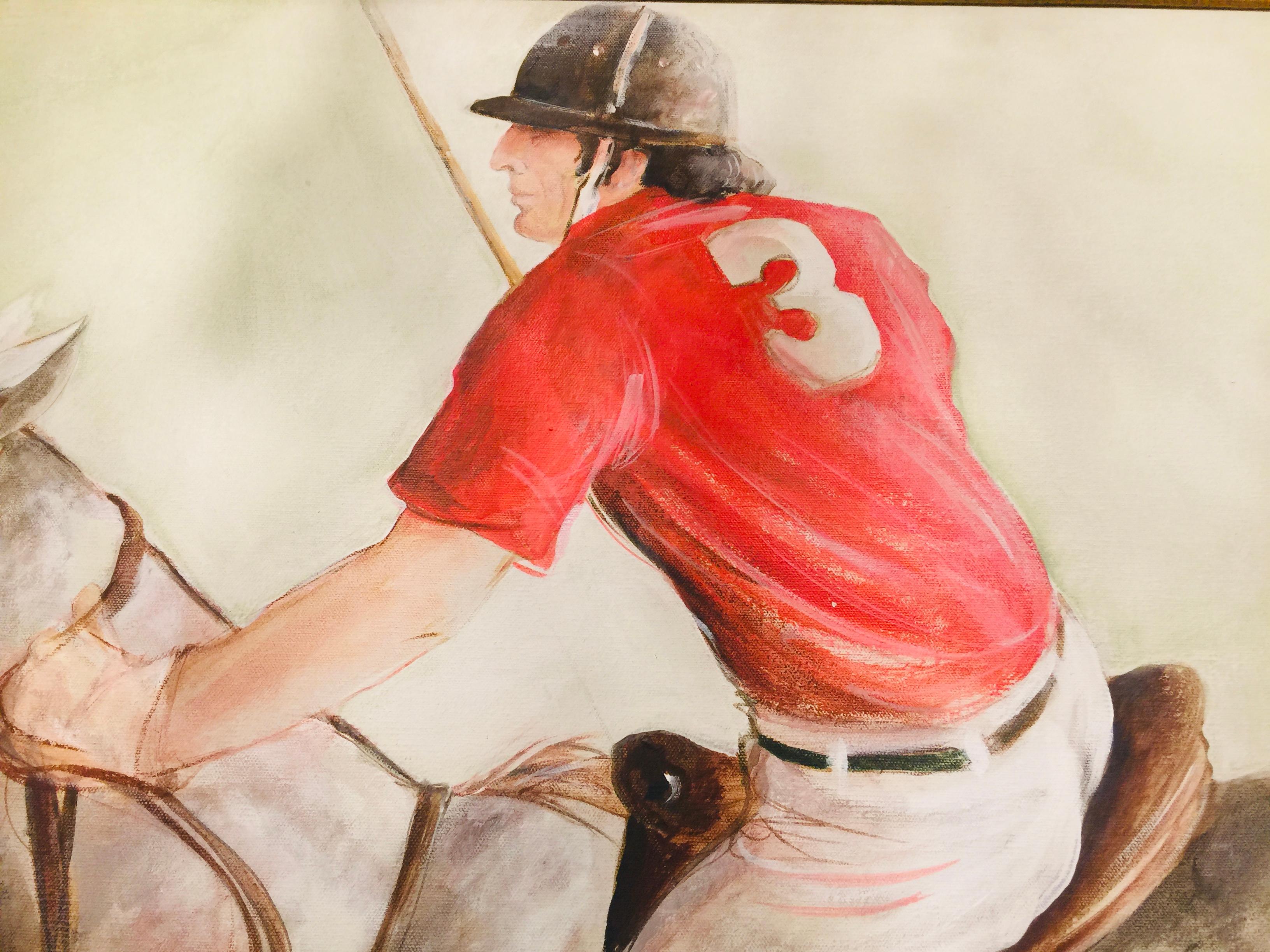 polo horse painting