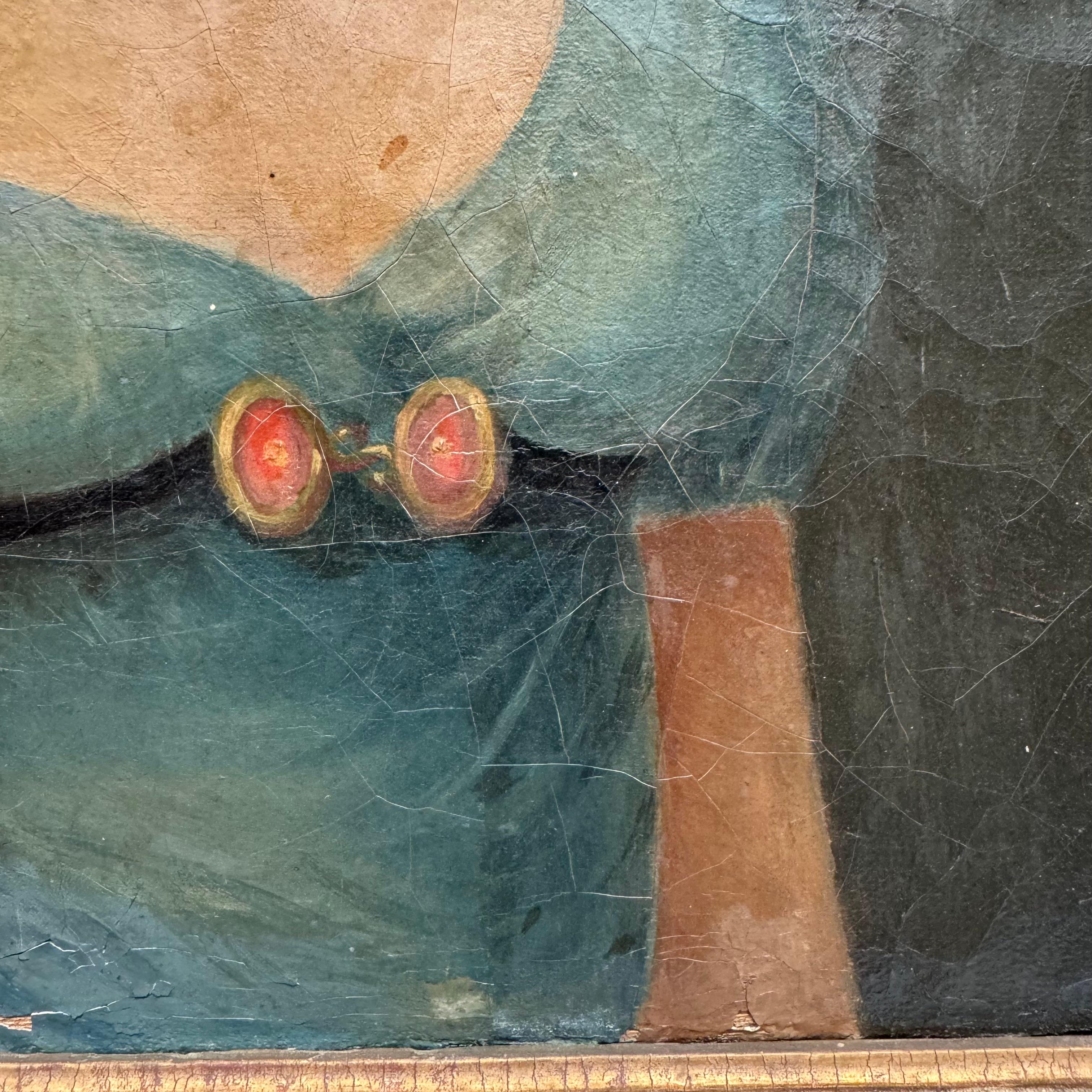 Retrato americano Pintura al óleo sobre lienzo Pintado a mano en venta