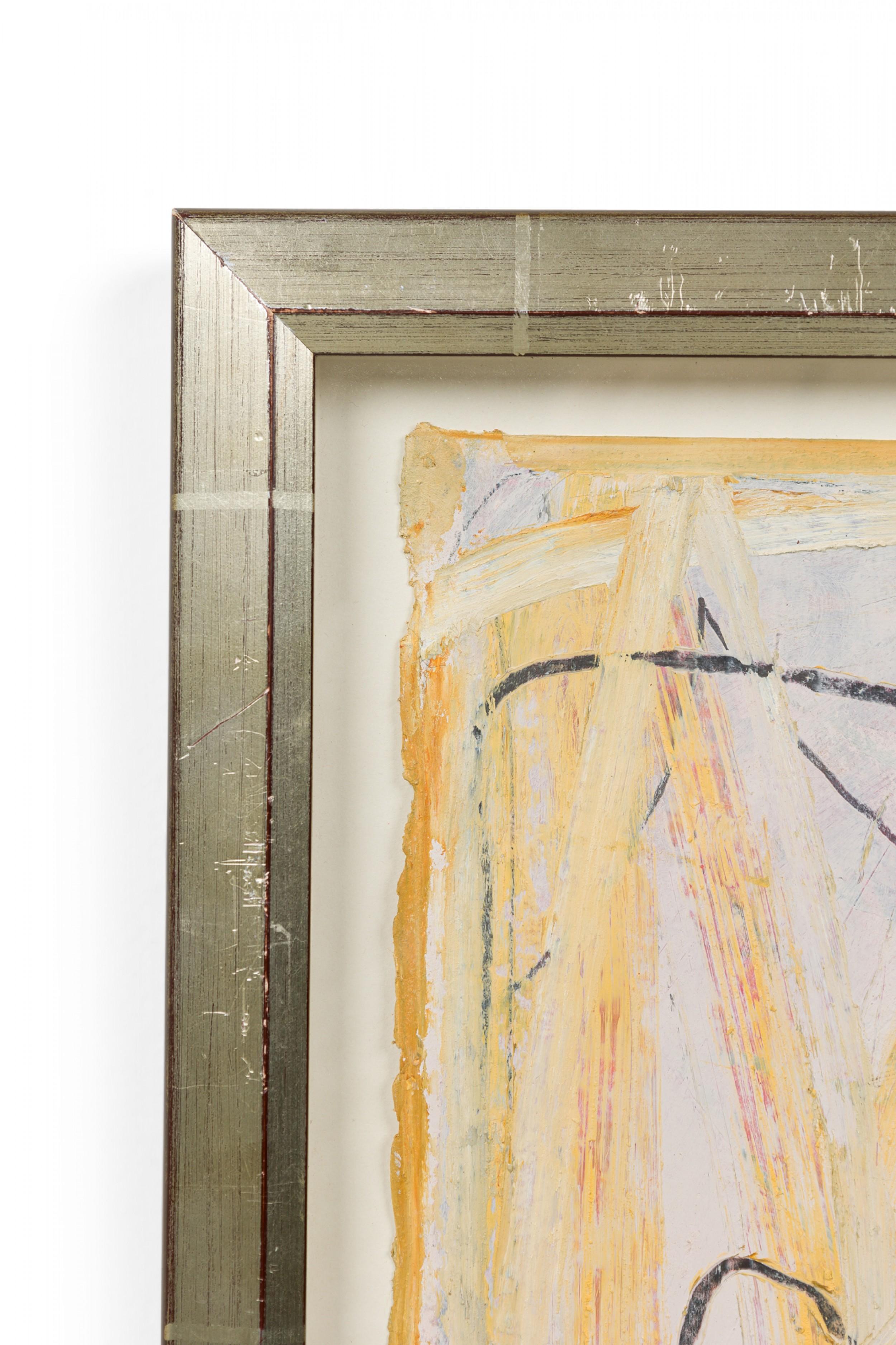 Peinture à l'huile abstraite américaine d'après-guerre en vente 4