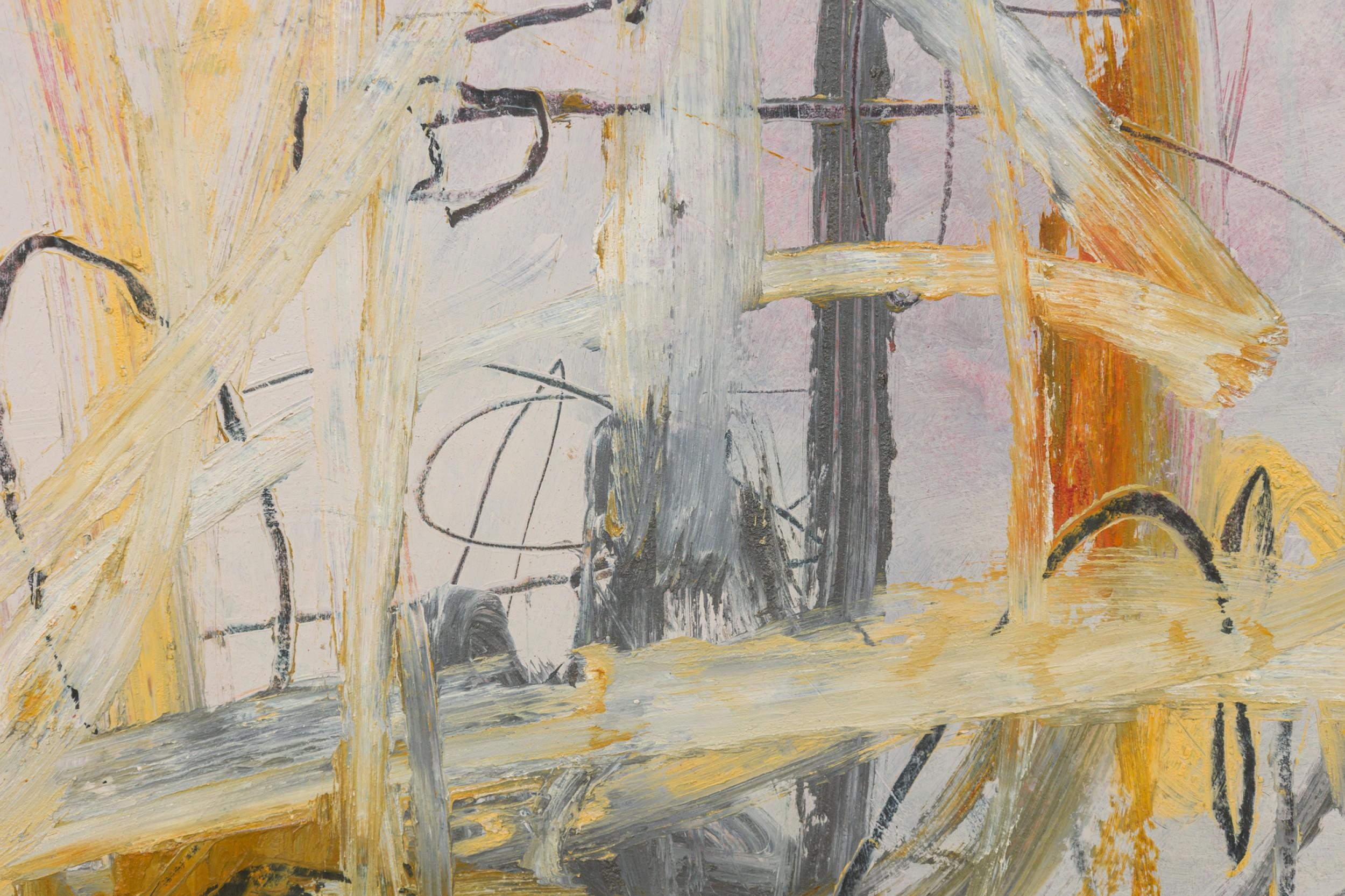 Peinture à l'huile abstraite américaine d'après-guerre en vente 5