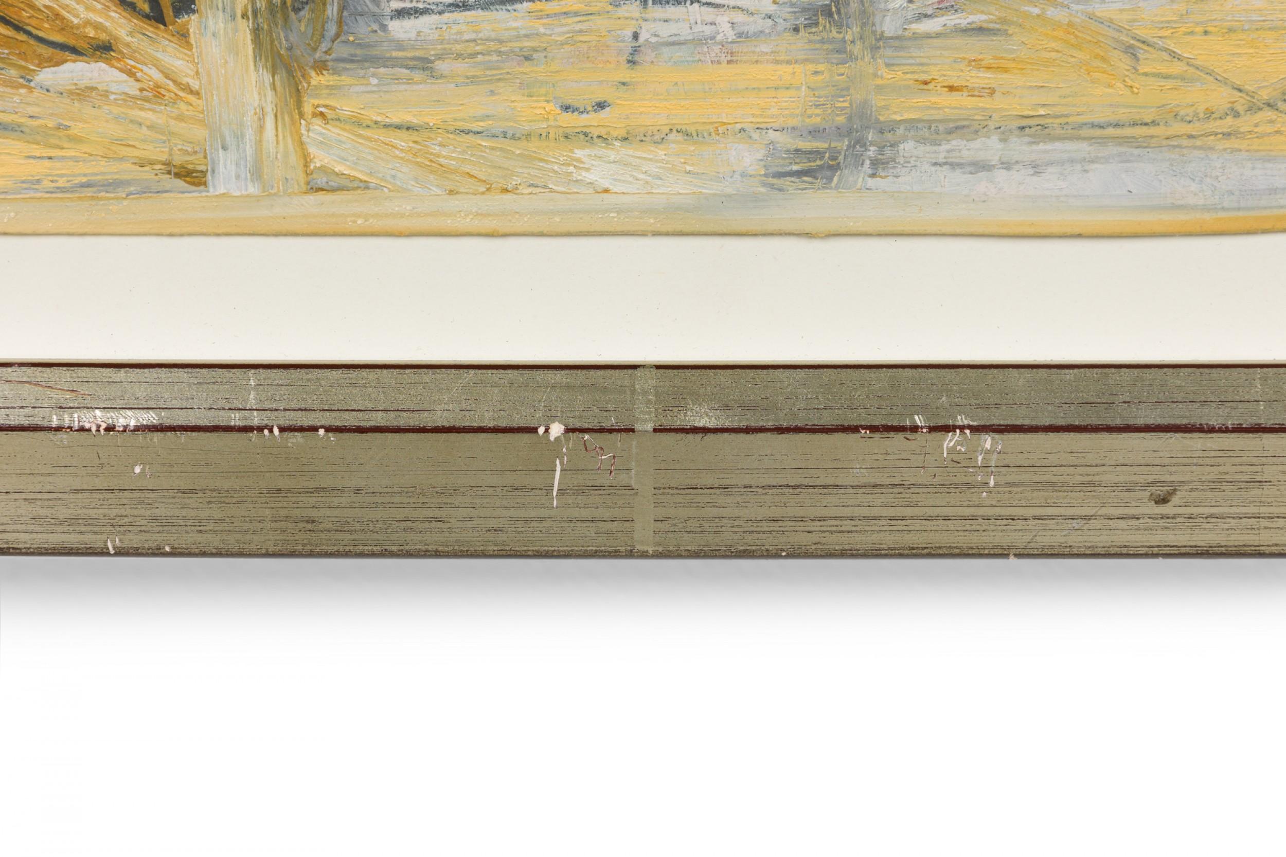 Peinture à l'huile abstraite américaine d'après-guerre en vente 6