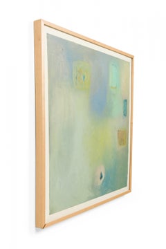 American Post-War Abstract Oil Painting, Modern Style, Framed