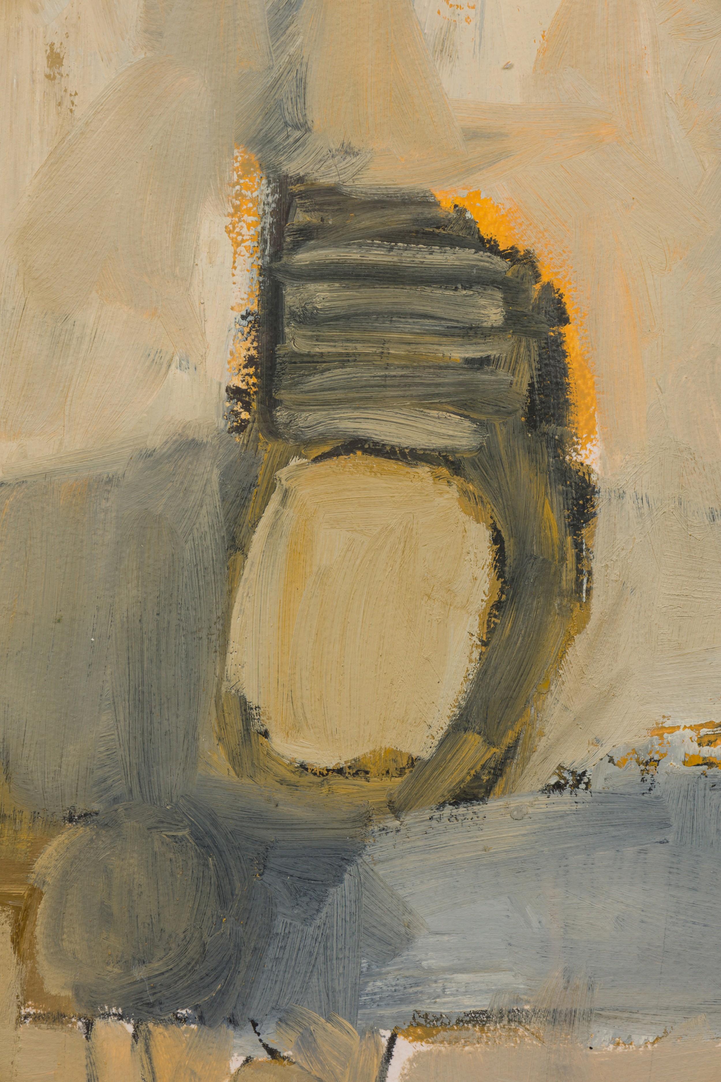 Américain Peinture à l'huile abstraite américaine d'après-guerre en vente