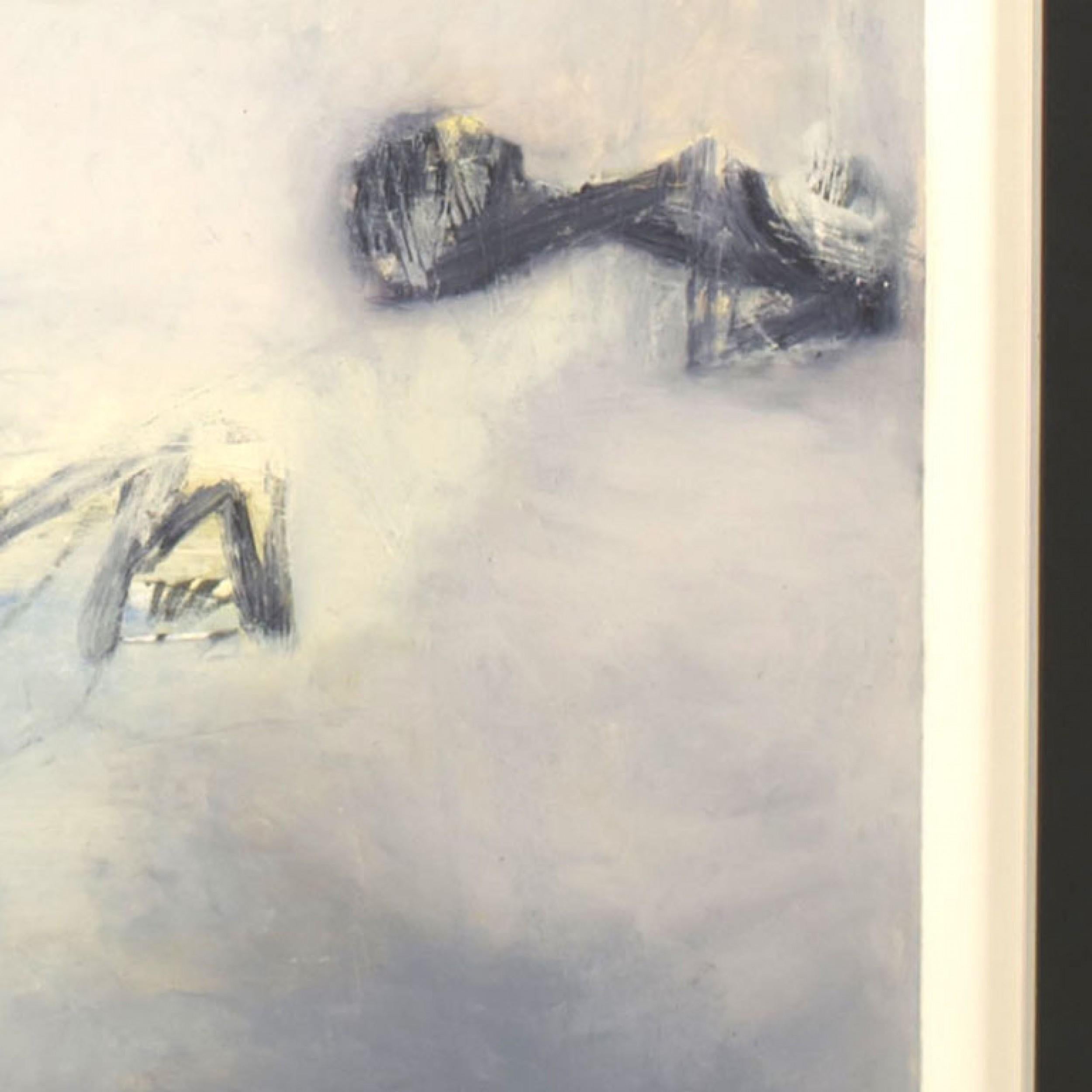 Américain Peinture à l'huile abstraite américaine d'après-guerre en vente