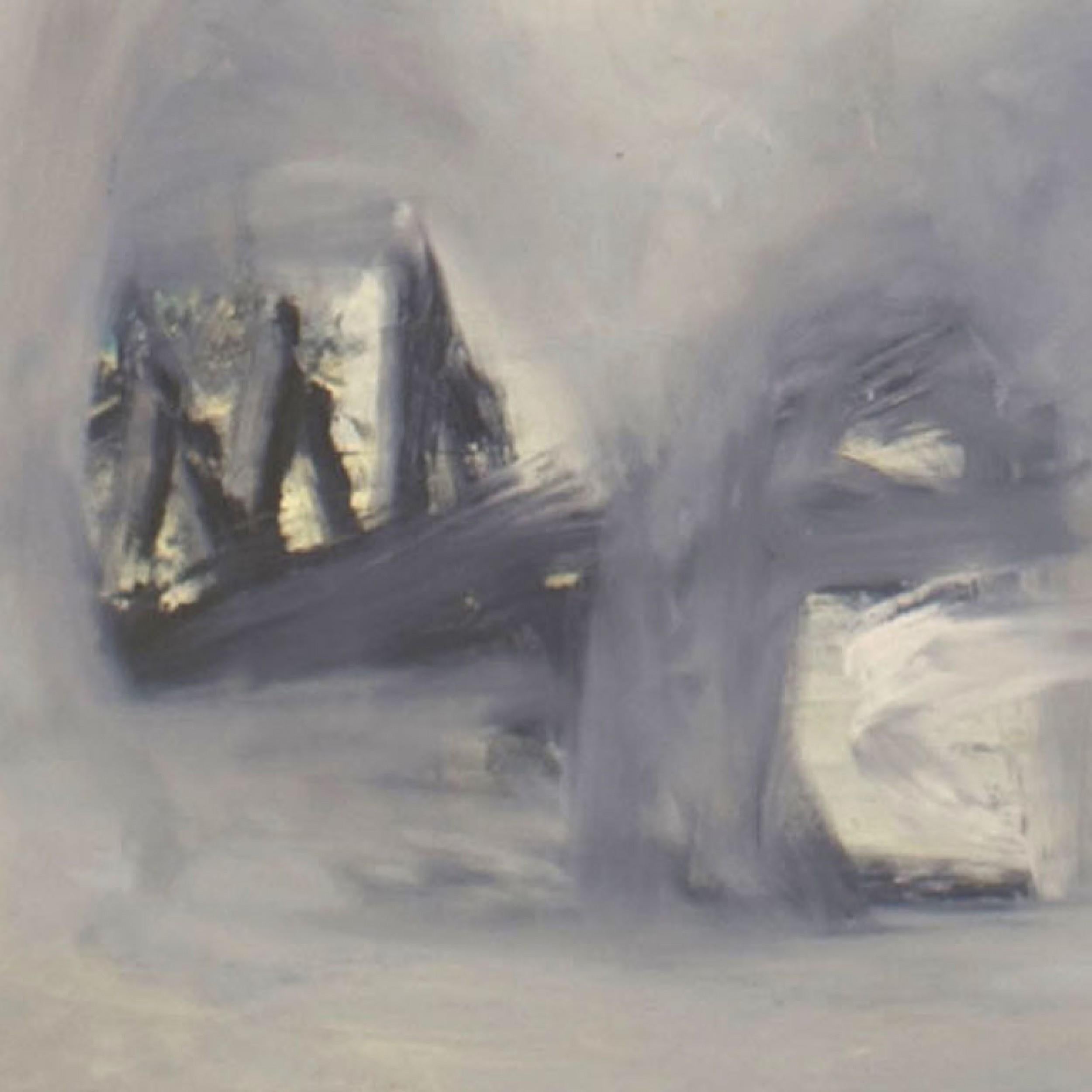 Américain Peinture à l'huile abstraite américaine d'après-guerre en vente