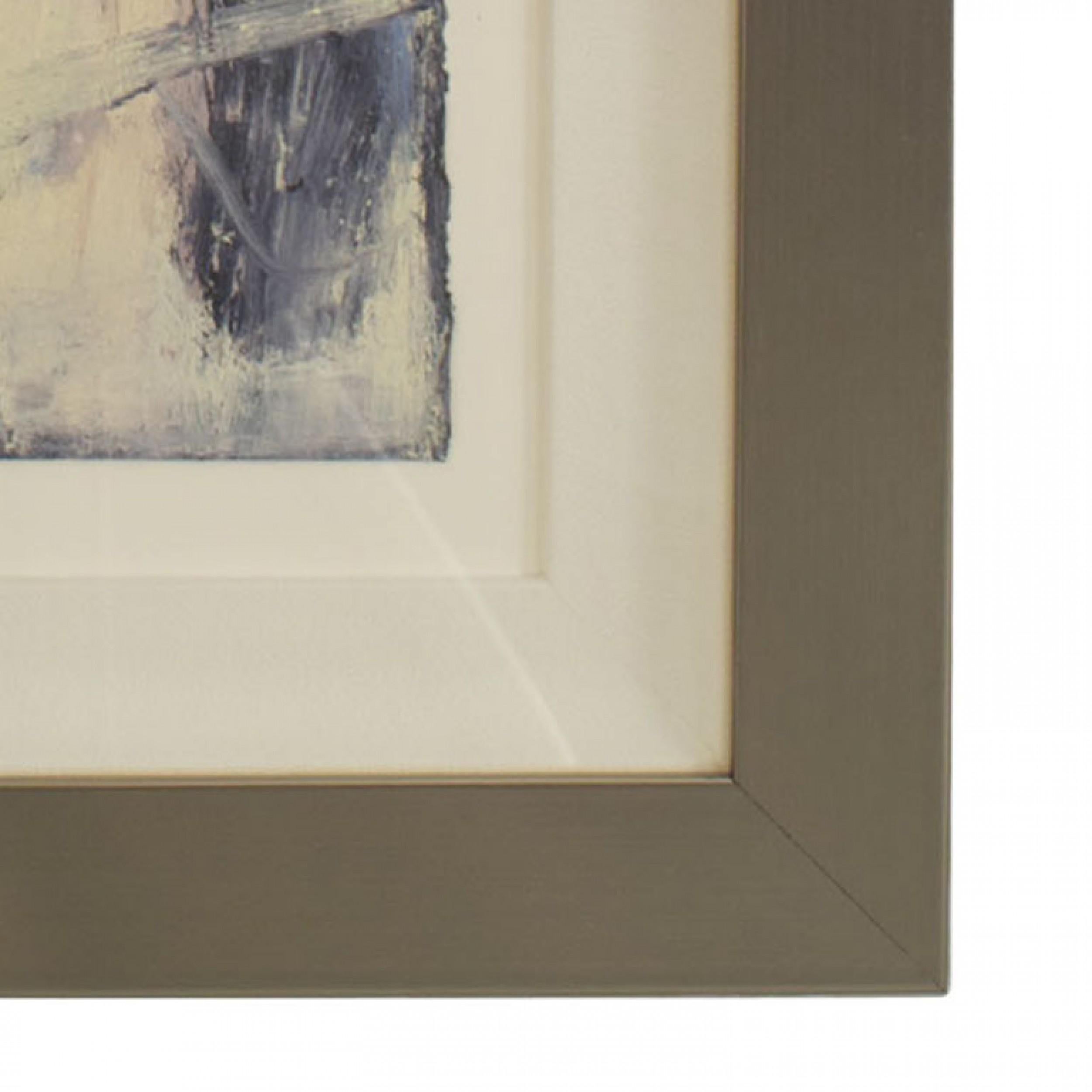 Peinture à l'huile abstraite américaine d'après-guerre Bon état - En vente à Queens, NY