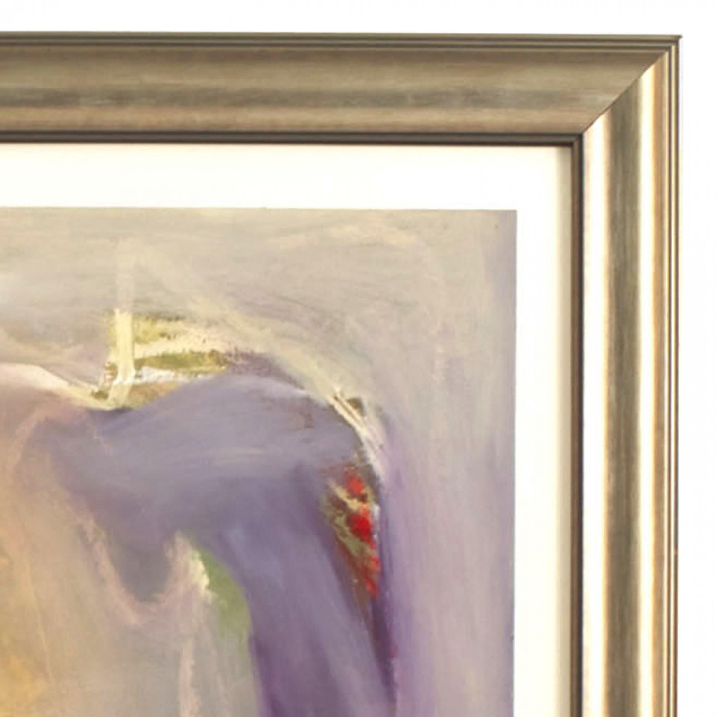 Peinture à l'huile abstraite américaine d'après-guerre Bon état - En vente à Queens, NY