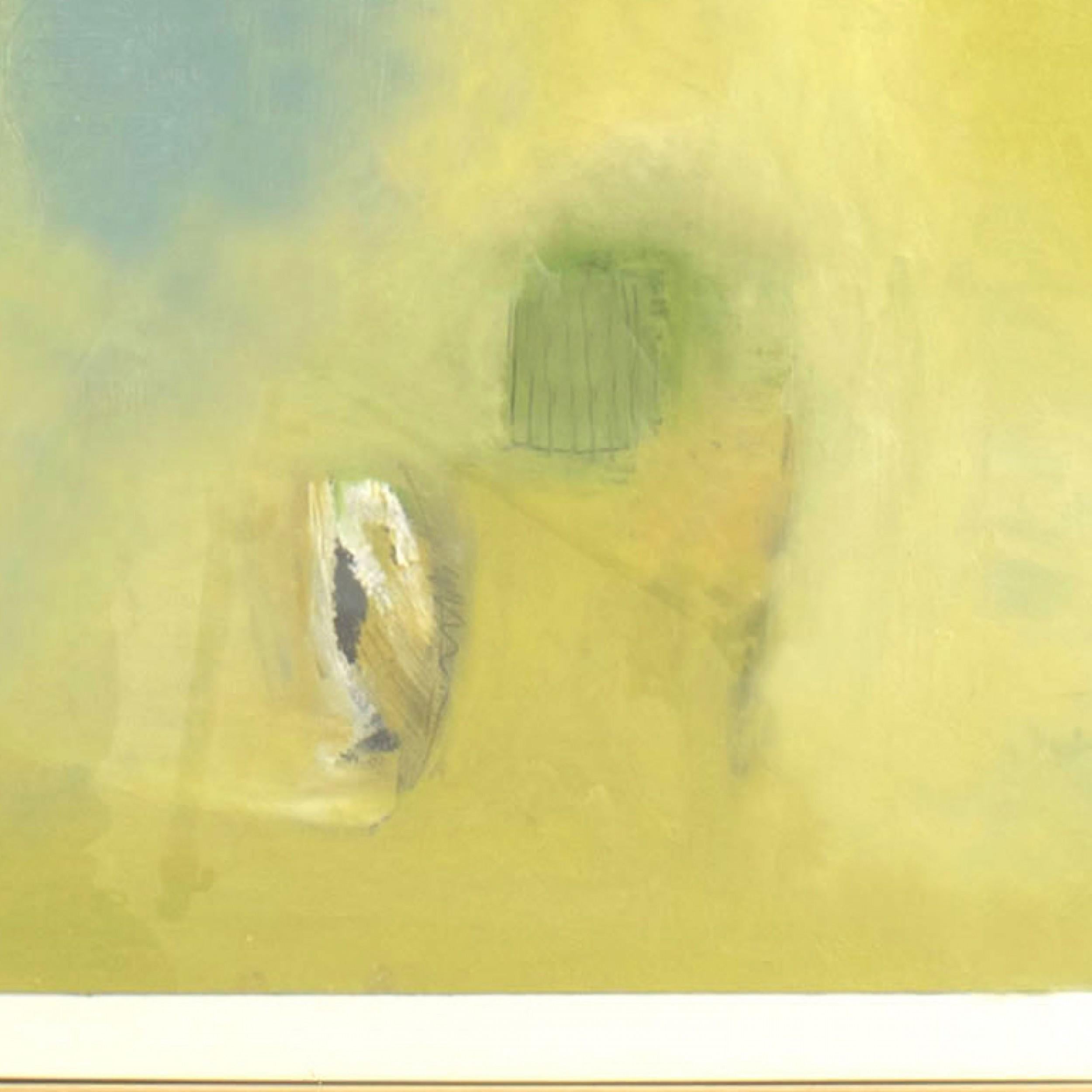 Peinture à l'huile abstraite américaine d'après-guerre Bon état - En vente à Queens, NY