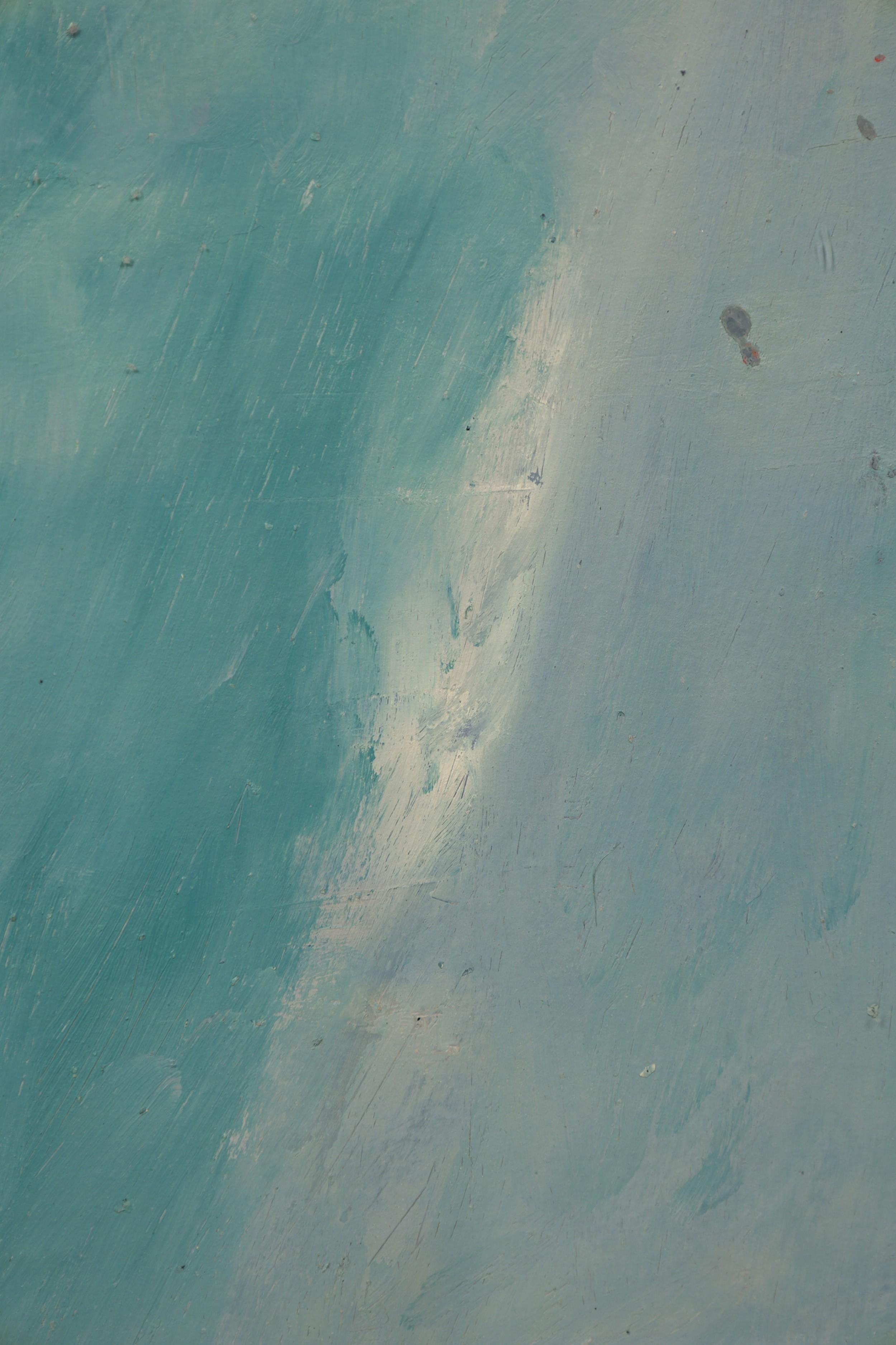 Pittura ad olio astratta americana del dopoguerra In condizioni buone in vendita a Queens, NY