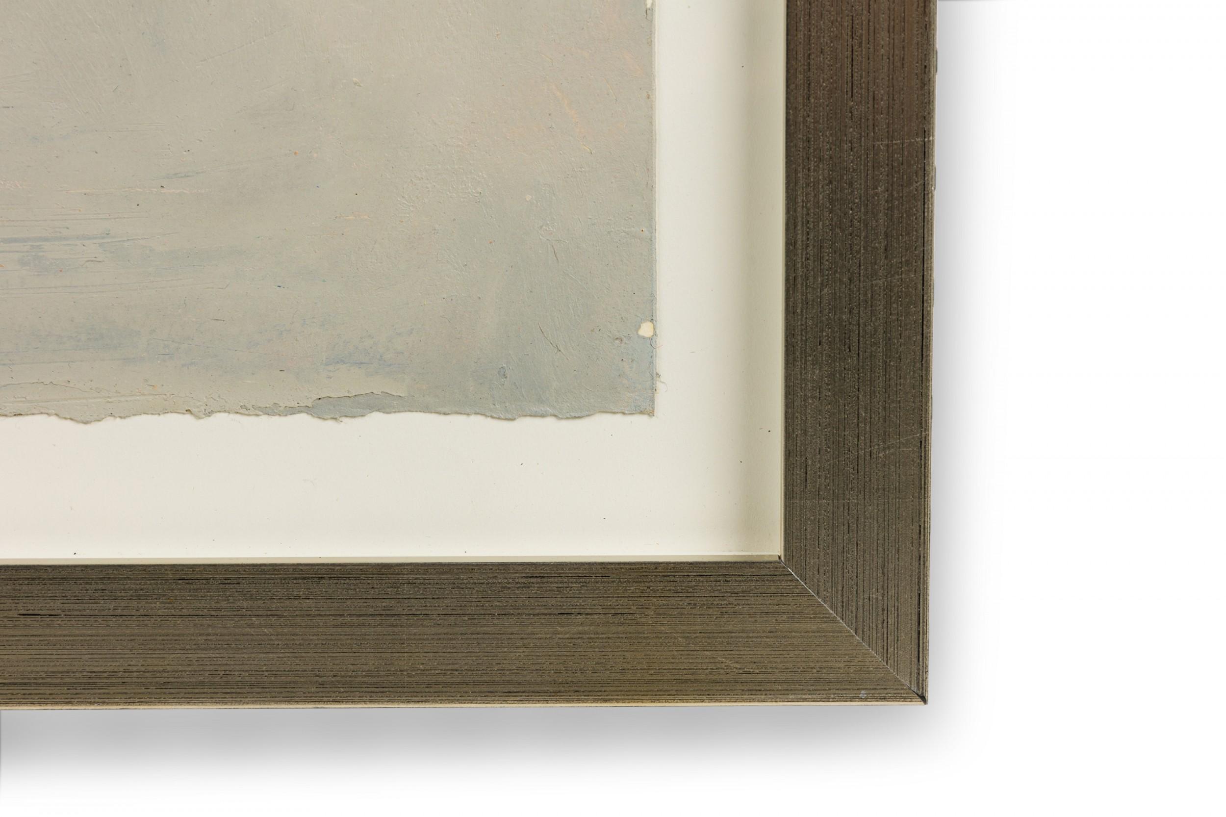 Peinture à l'huile abstraite américaine d'après-guerre Bon état - En vente à Queens, NY