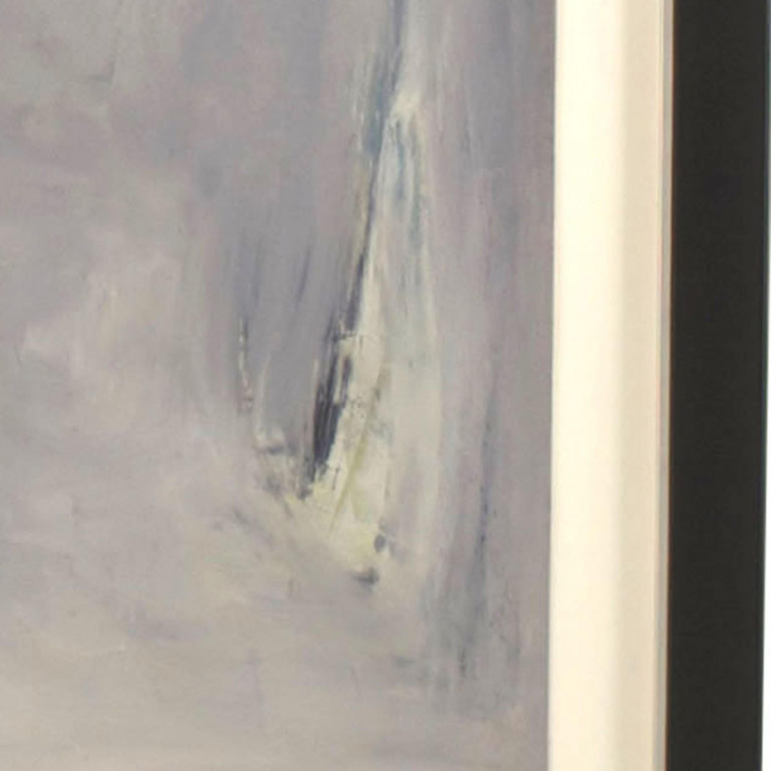 Peinture à l'huile abstraite américaine d'après-guerre Bon état - En vente à Queens, NY