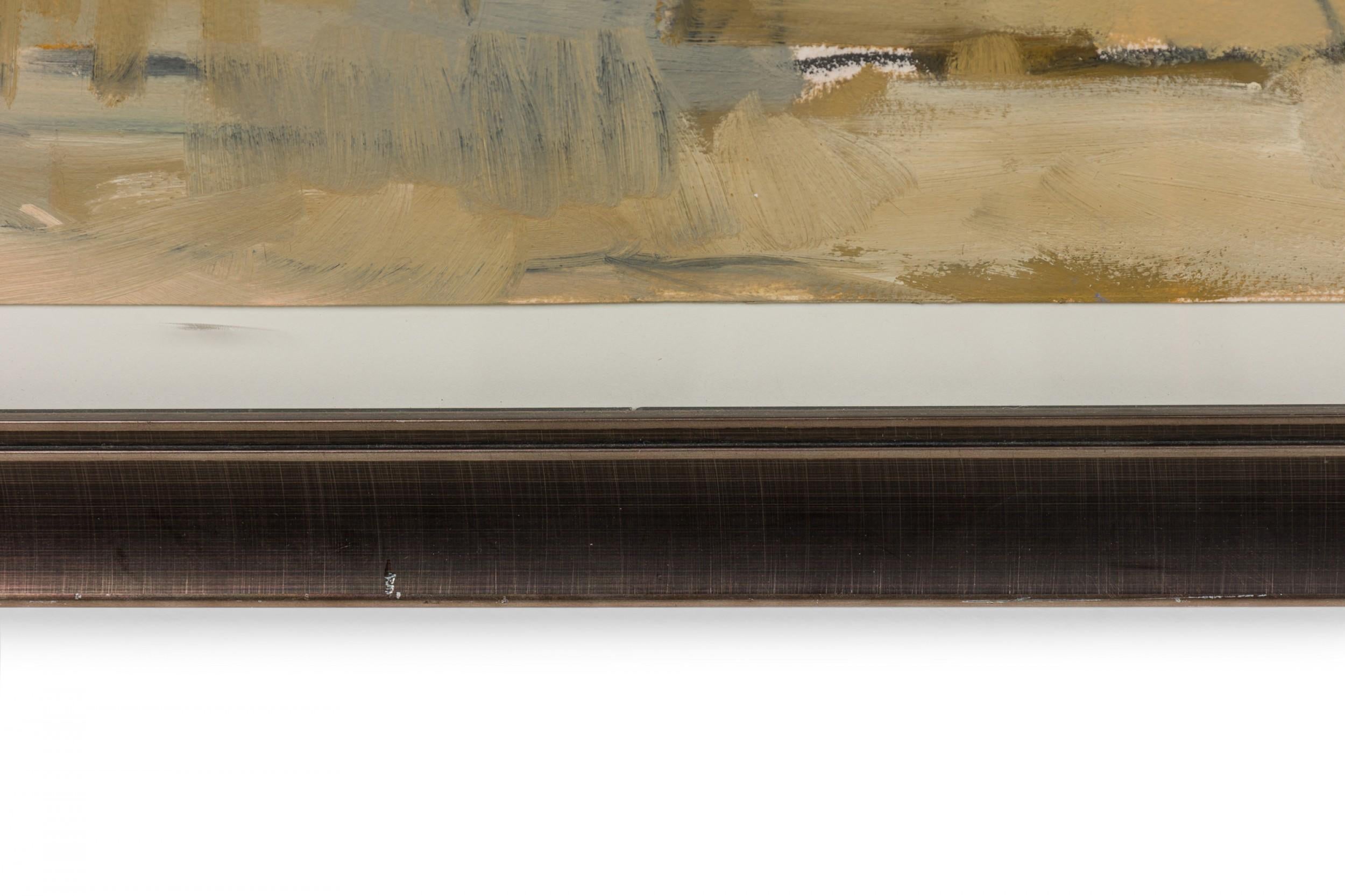 20ième siècle Peinture à l'huile abstraite américaine d'après-guerre en vente