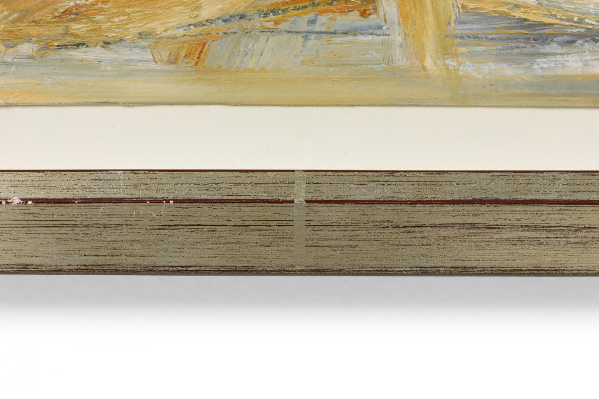 Peinture à l'huile abstraite américaine d'après-guerre en vente 1