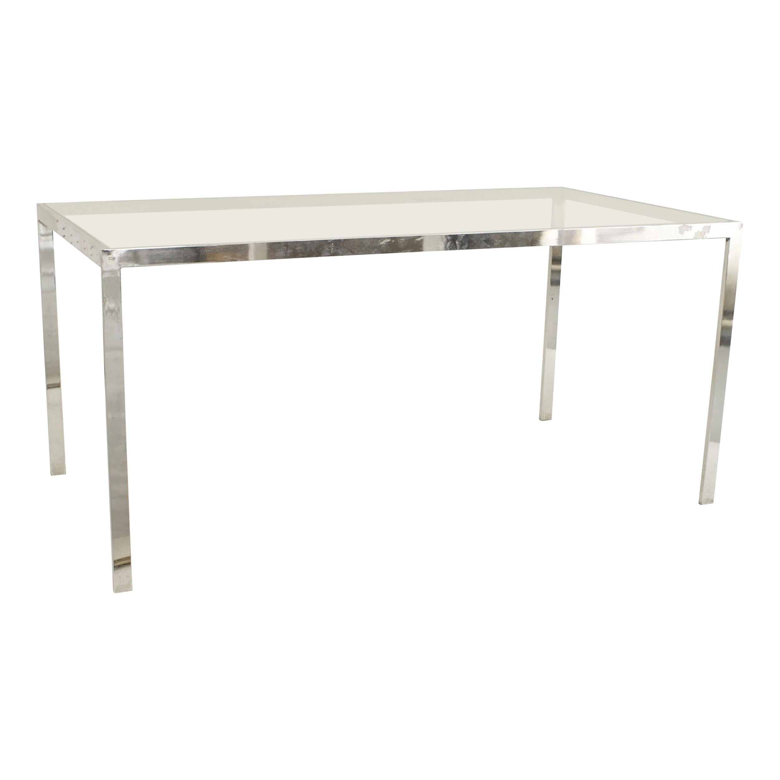 American Post-War Design Chrome Dining Table