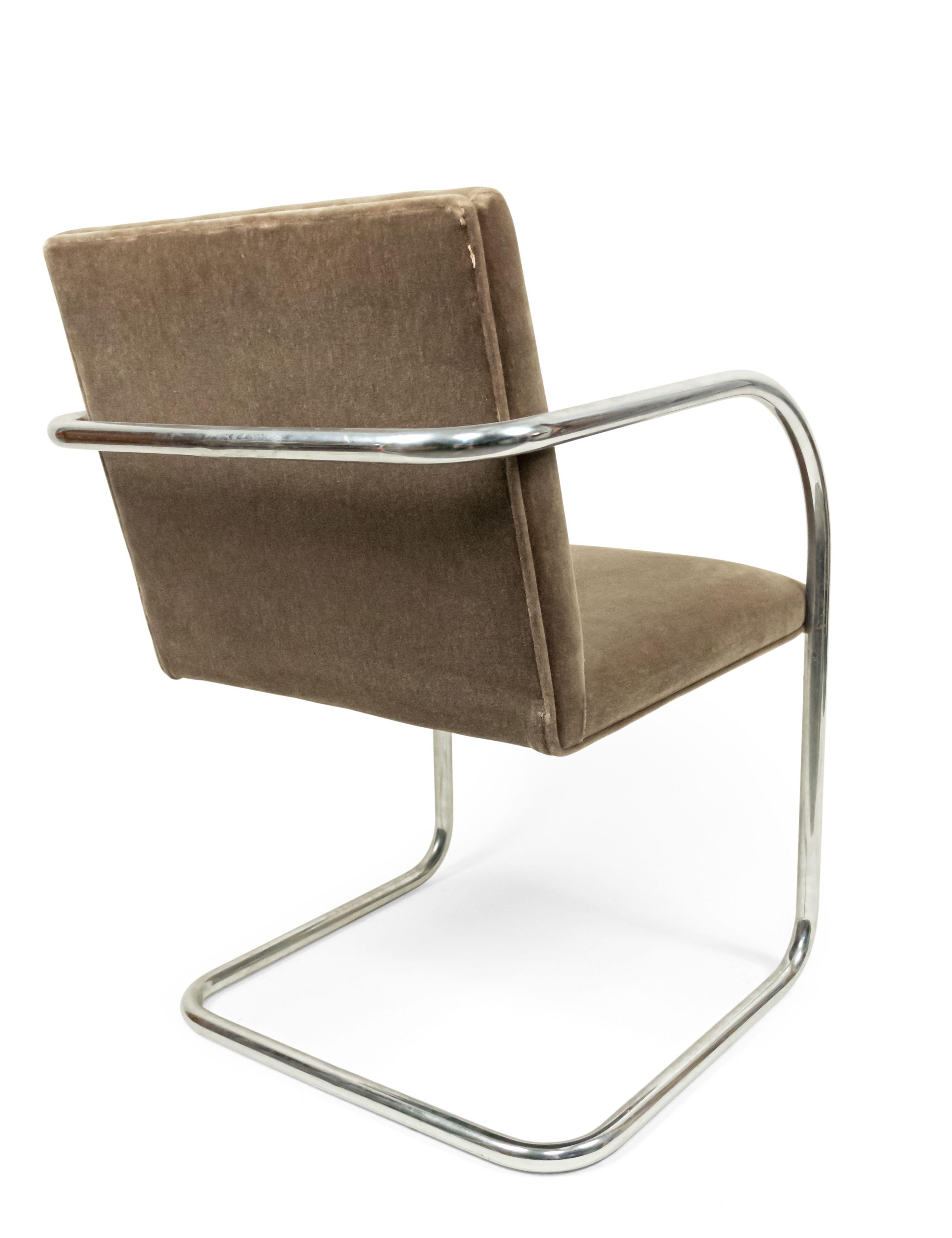 Steel American Post-War Design Leather Chairs For Sale