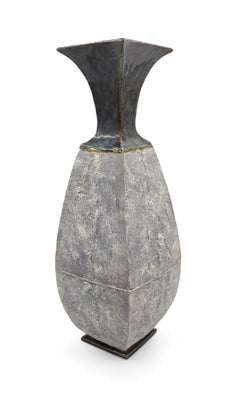 American Post-War Di Pasquale Gray Textured Vase