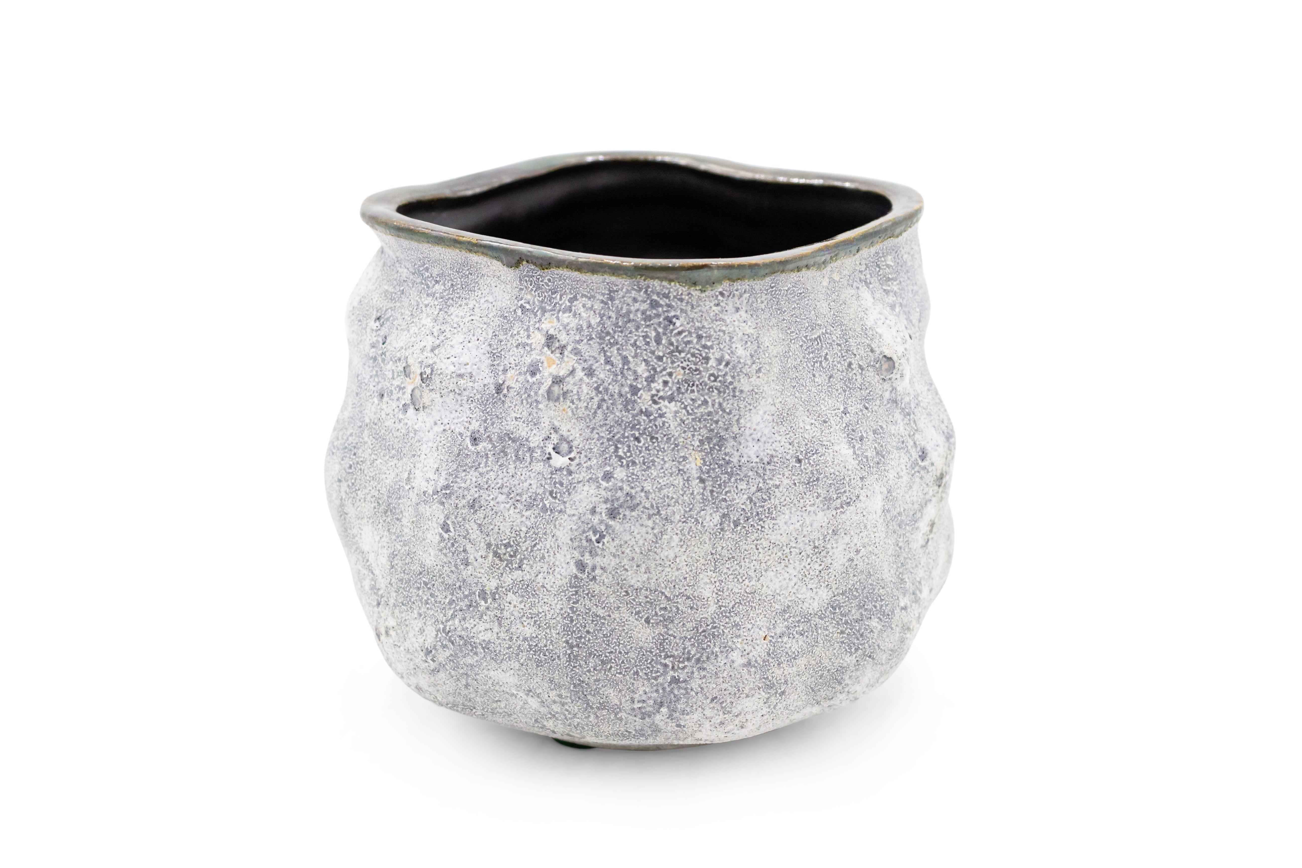 Americano Vaso americano del dopoguerra Di Pasquale bianco strutturato in vendita