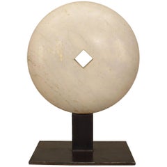 American Post-War Marble Disk Sculpture
