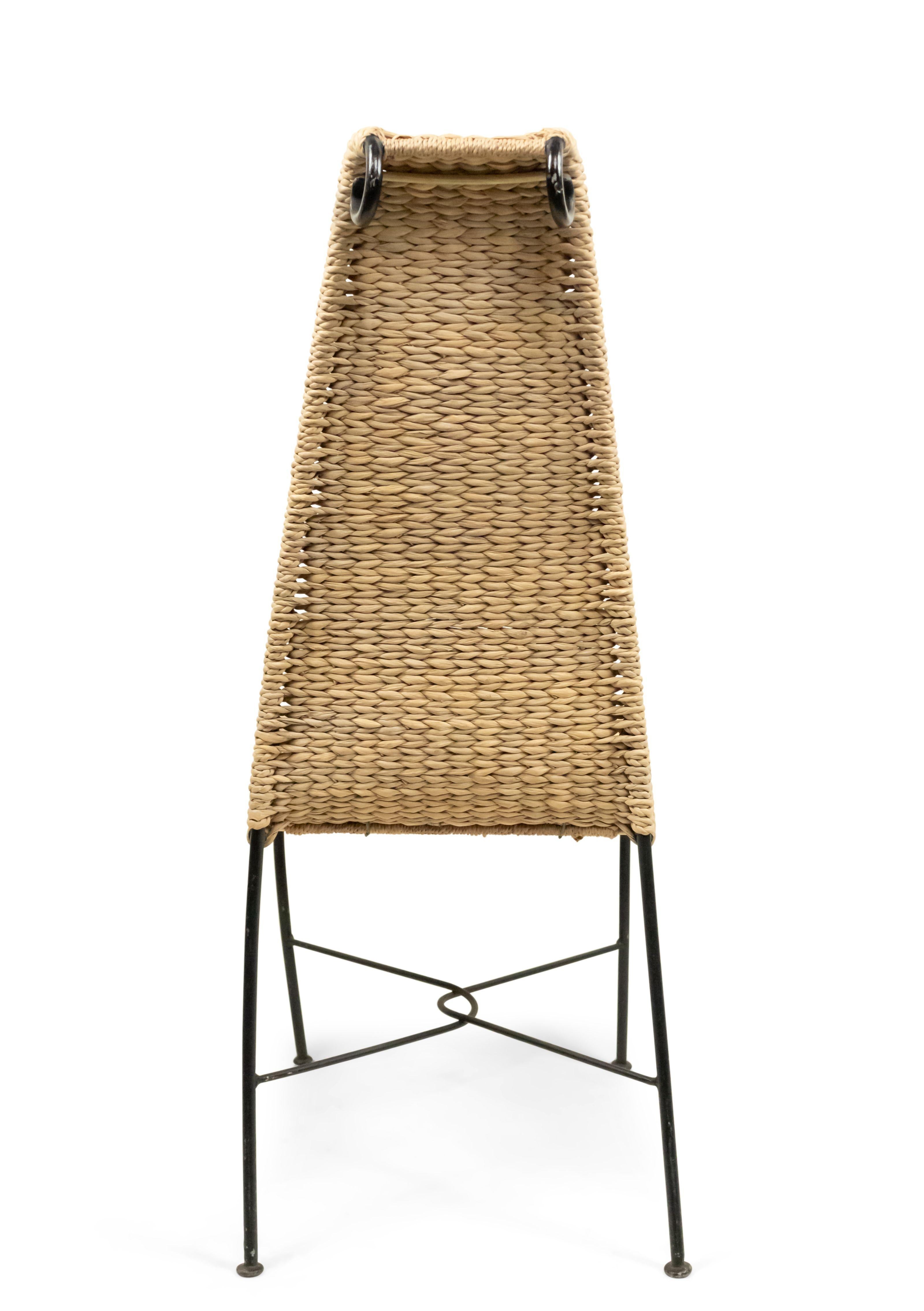 American Post-War Rattan Side Chair For Sale 6