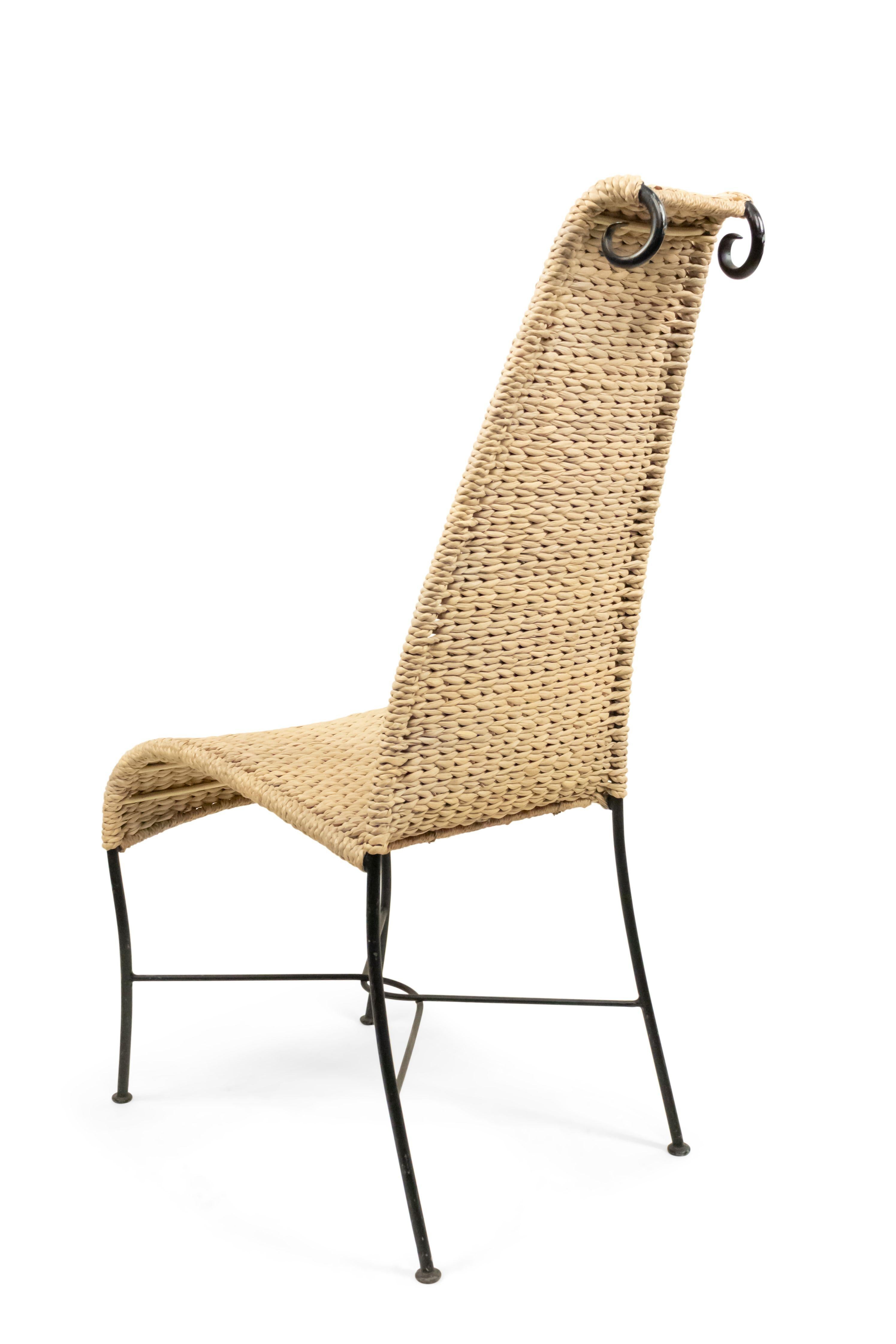 American Post-War Rattan Side Chair For Sale 7