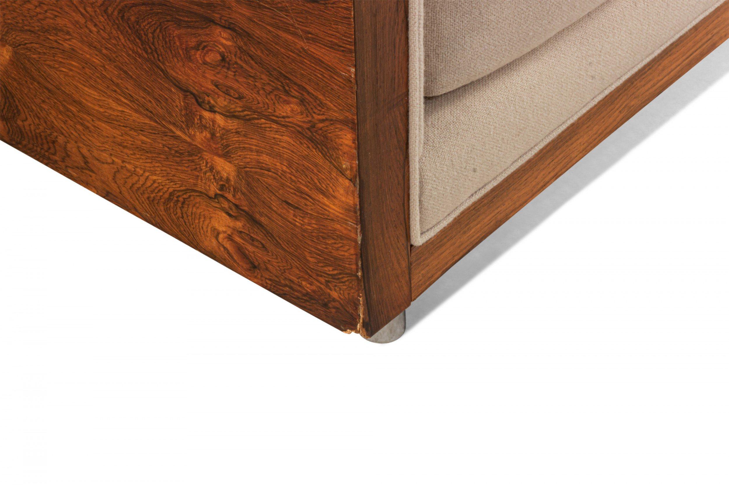 American Post-War Rosewood Loveseat For Sale 5