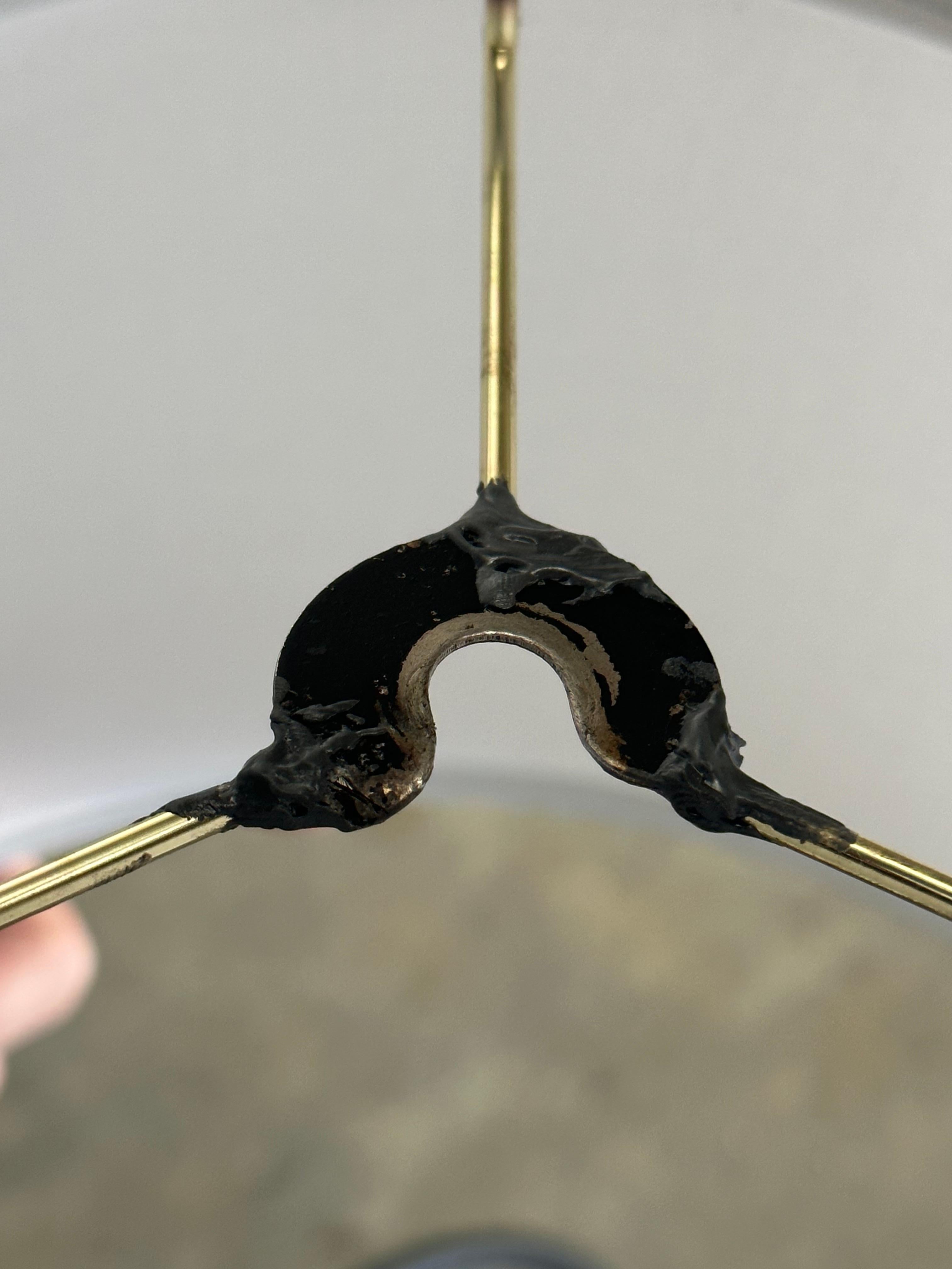 Lampadaire postmoderne américain, fer courbé et bois en vente 5
