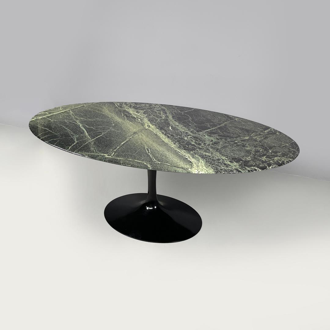 Amerikanischer postmoderner grüner Marmor-Esstisch Tulip Eero Saarinen Knoll, 1980er Jahre im Angebot 12