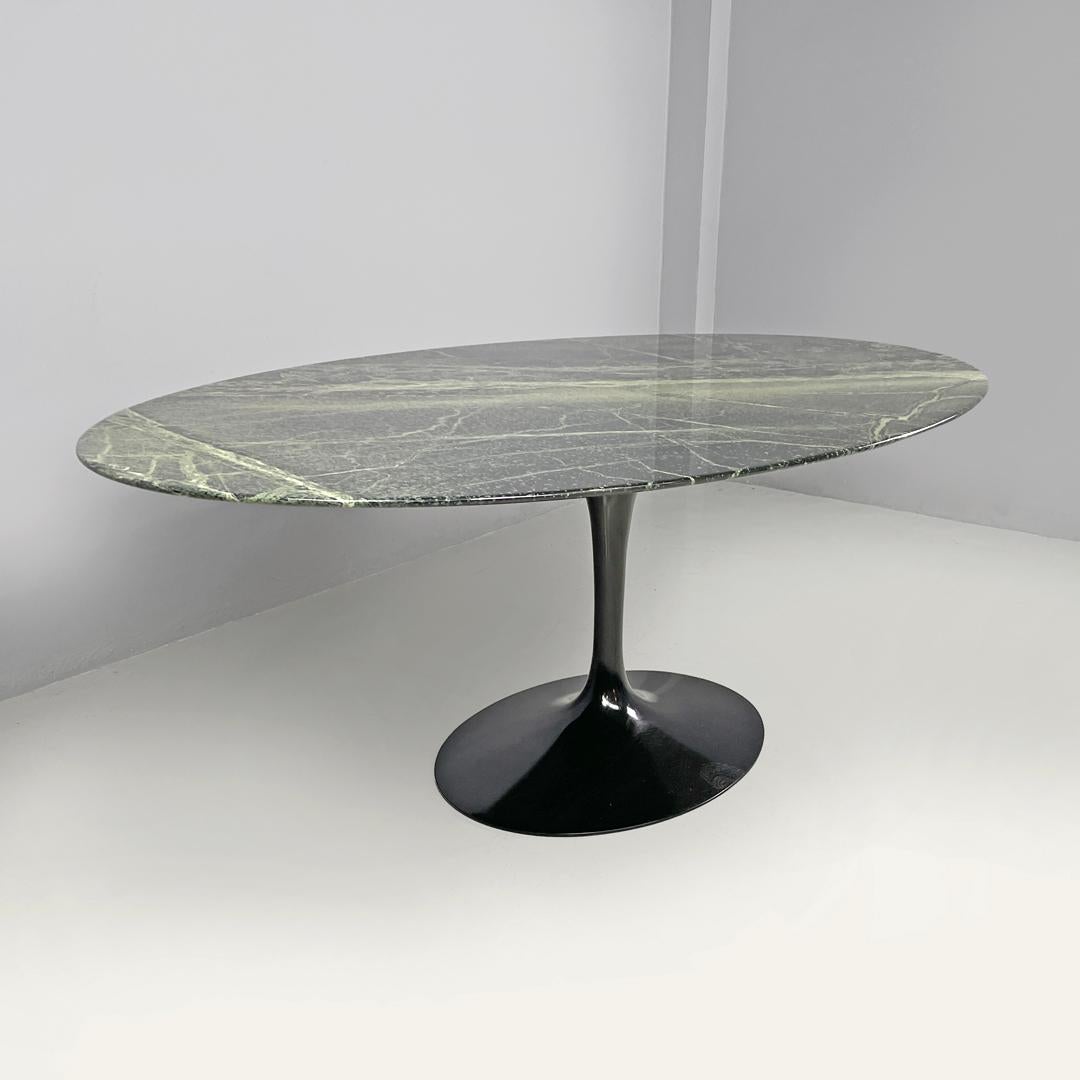 Amerikanischer postmoderner grüner Marmor-Esstisch Tulip Eero Saarinen Knoll, 1980er Jahre (American) im Angebot