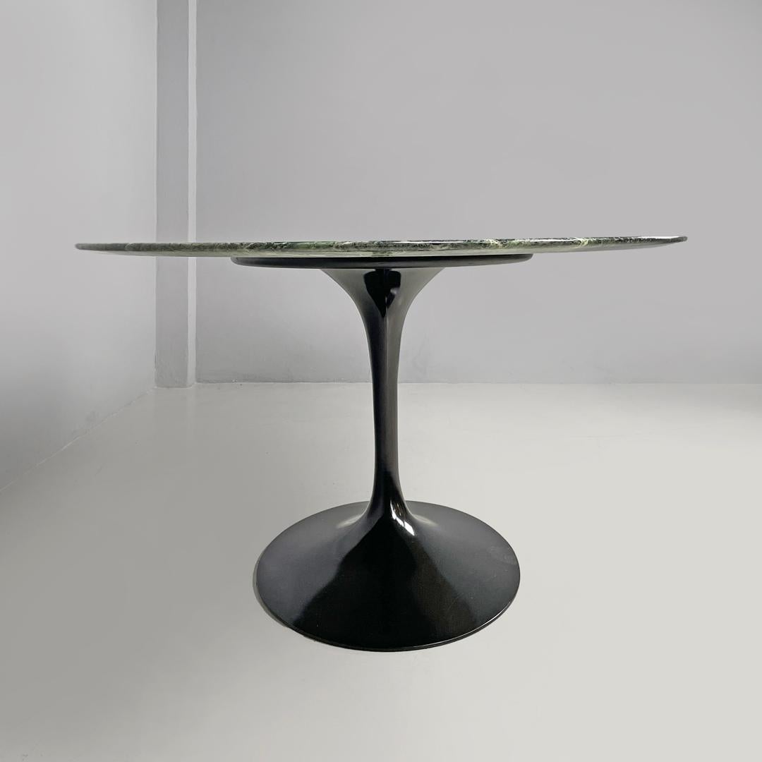 Amerikanischer postmoderner grüner Marmor-Esstisch Tulip Eero Saarinen Knoll, 1980er Jahre (Late 20th Century) im Angebot