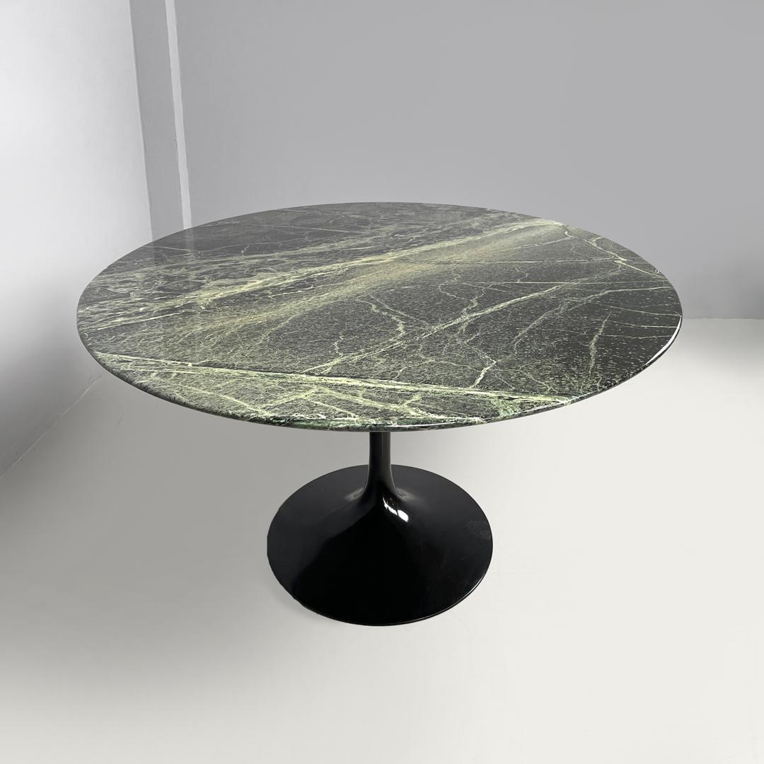 Amerikanischer postmoderner grüner Marmor-Esstisch Tulip Eero Saarinen Knoll, 1980er Jahre im Angebot 1